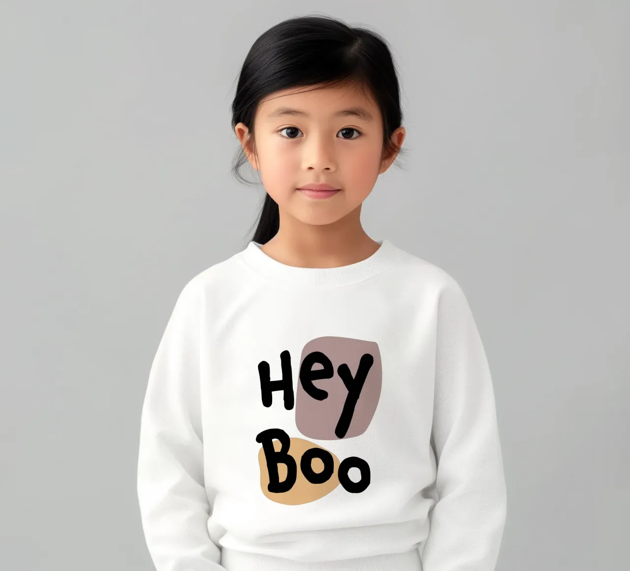 Hey Boo felpa bambino da Christina Heitmann