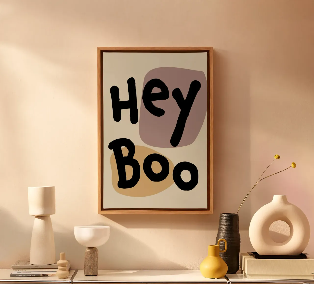 Hey Boo tela con Cornice a cassetta da Christina Heitmann