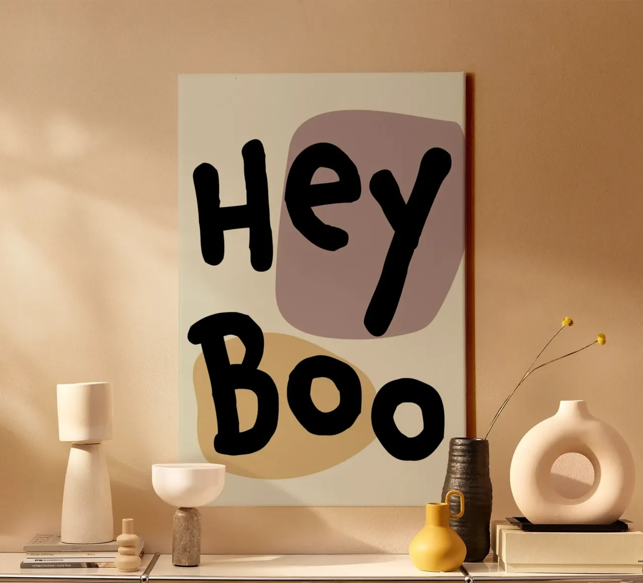 Hey Boo tela con Cornice a cassetta da Christina Heitmann