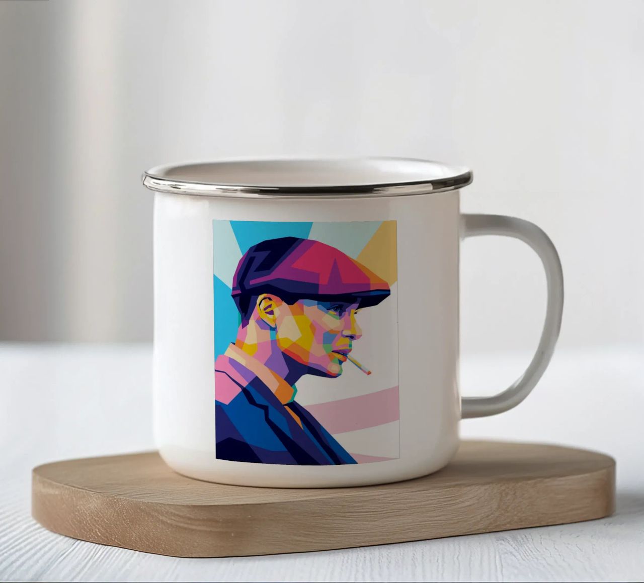 Tommy Shelby tazza in smalto da WPAP MALANG