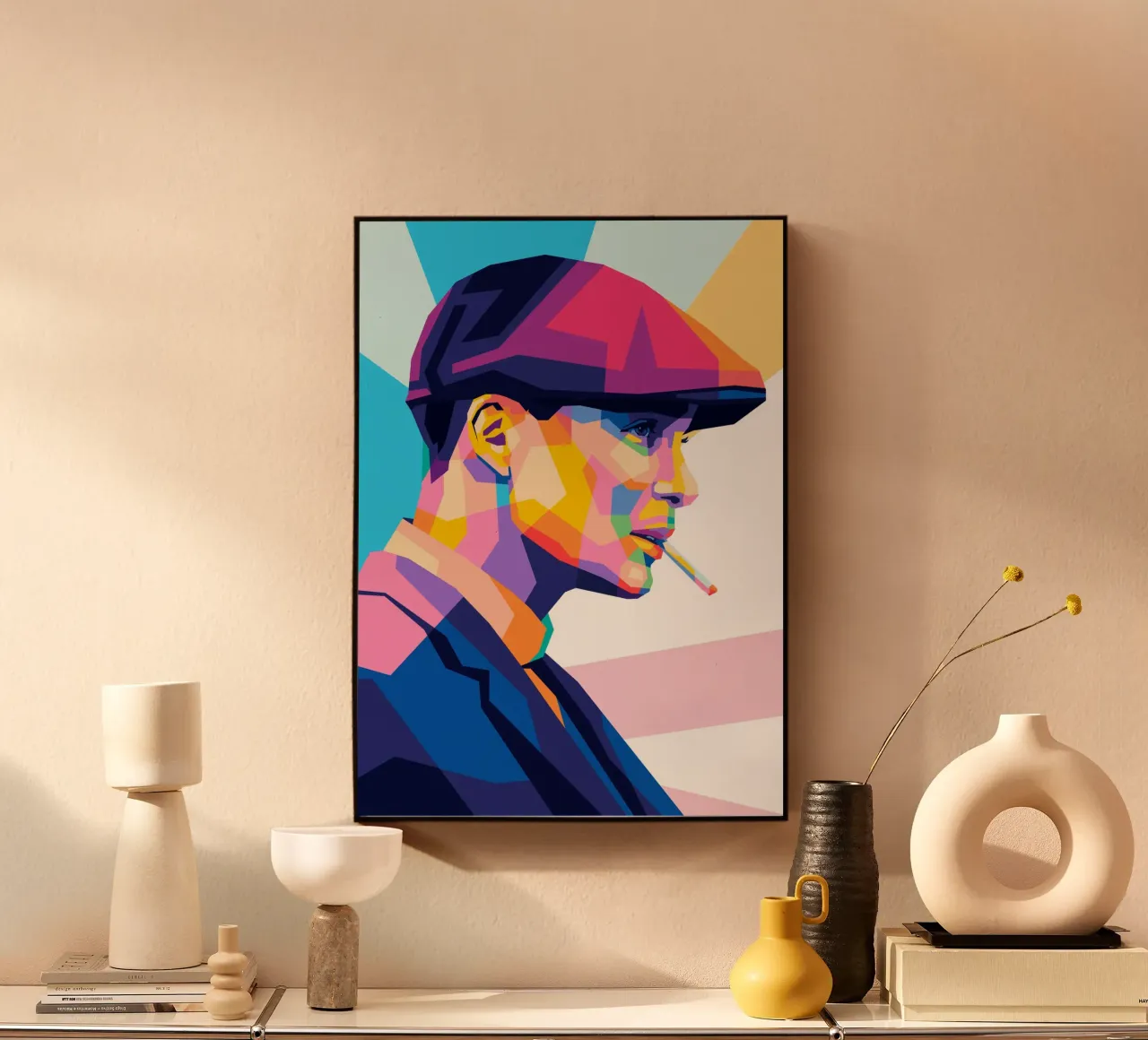 Tommy Shelby acrylic glass by WPAP MALANG