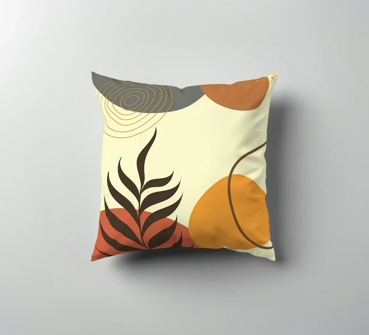 Forme botaniche minimali cuscino da Rebecca Clark Wyrick