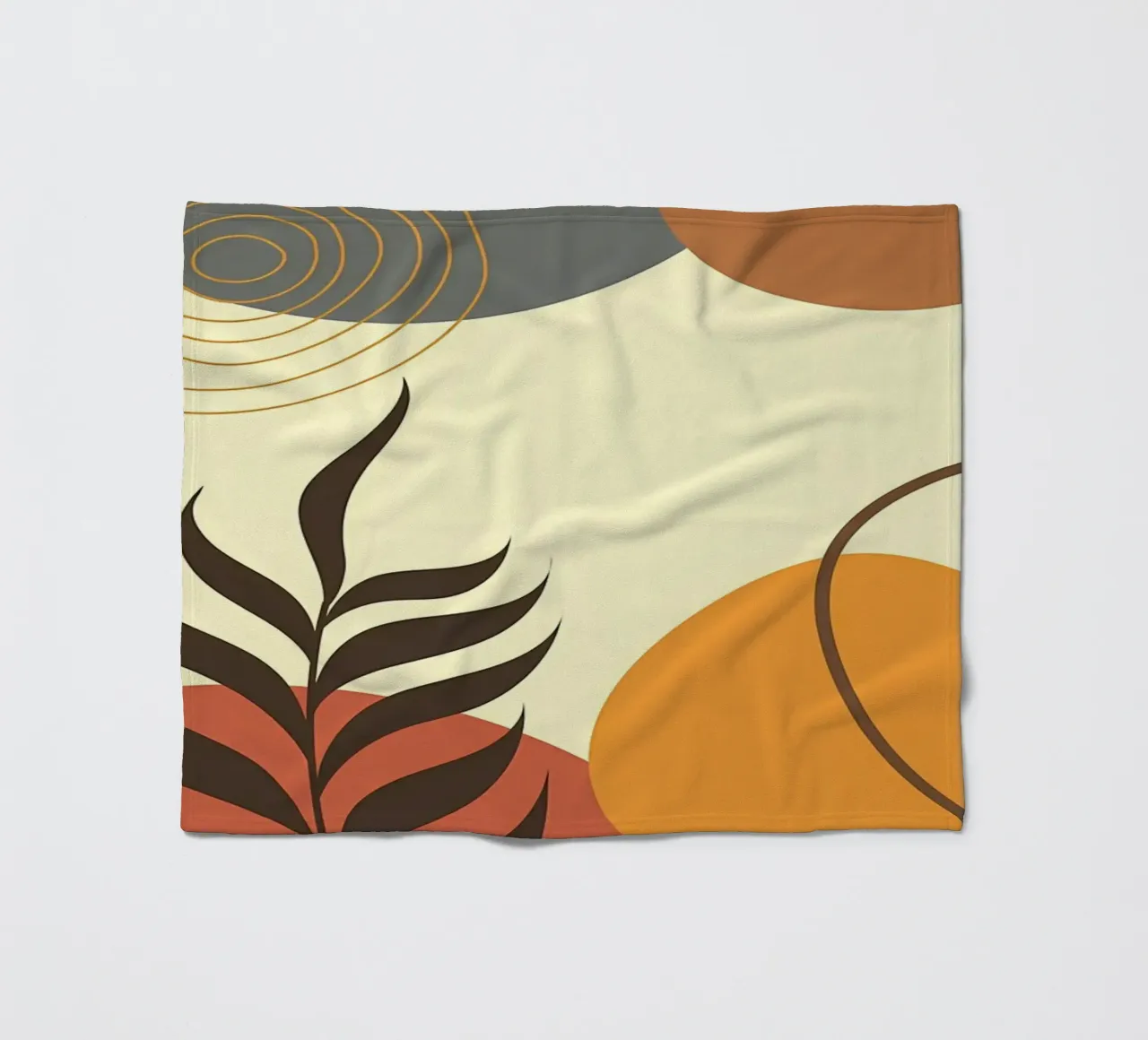 Forme botaniche minimali coperta in pile da Rebecca Clark Wyrick