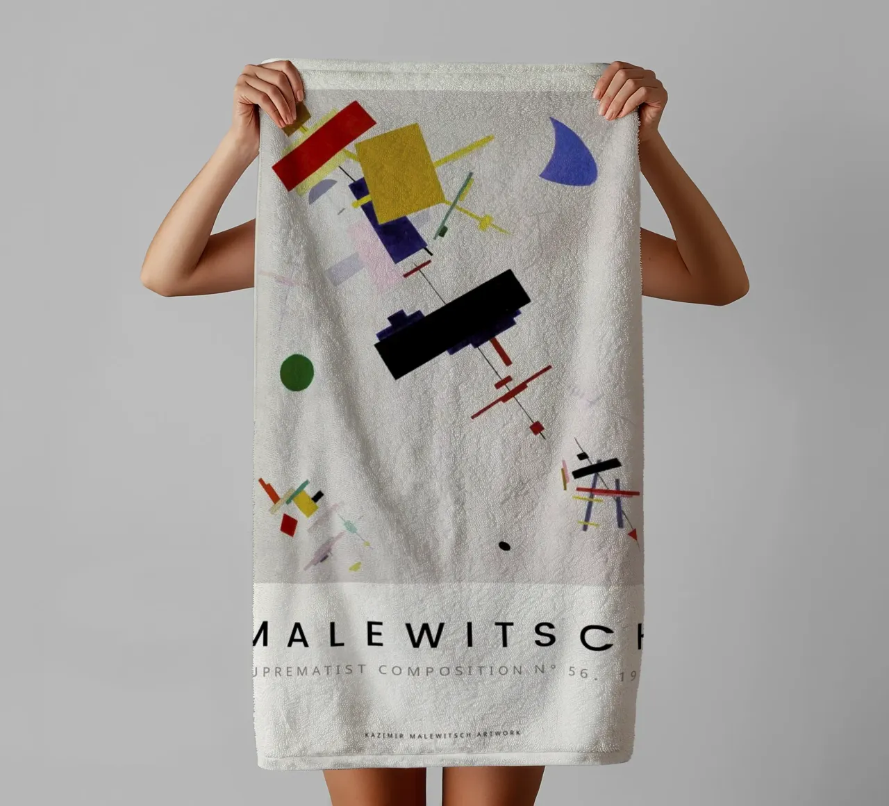 Malewitsch - Suprematist Composition N° 56, 1916 asciugamano da bagno da ARTOTHEK