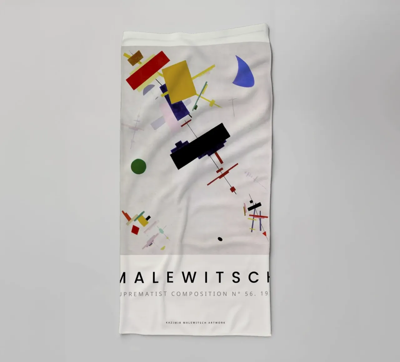 Malewitsch - Suprematist Composition N° 56, 1916 asciugamano da bagno da ARTOTHEK