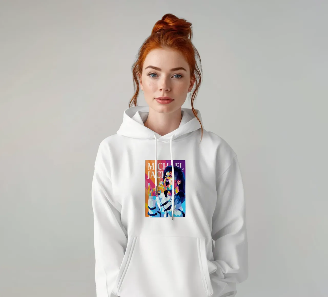 michael jackson felpa con cappuccio da WPAP MALANG