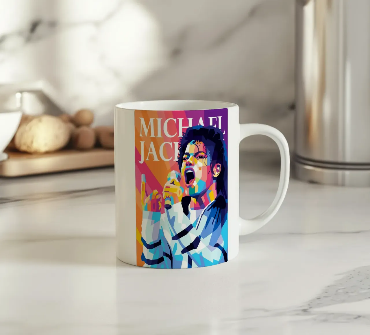 michael jackson tazza in ceramica da WPAP MALANG