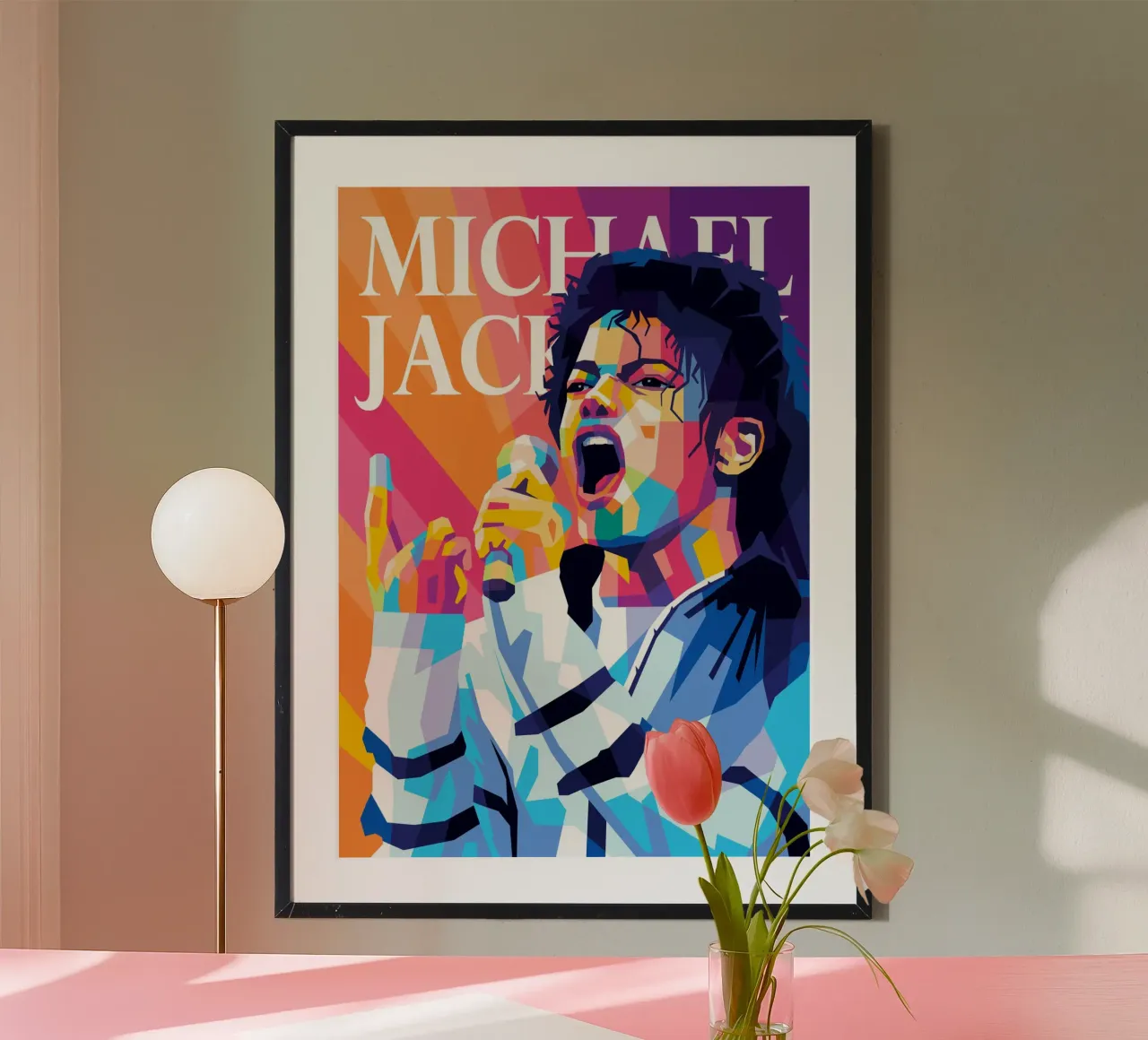 michael jackson poster con telaio in alluminio da WPAP MALANG