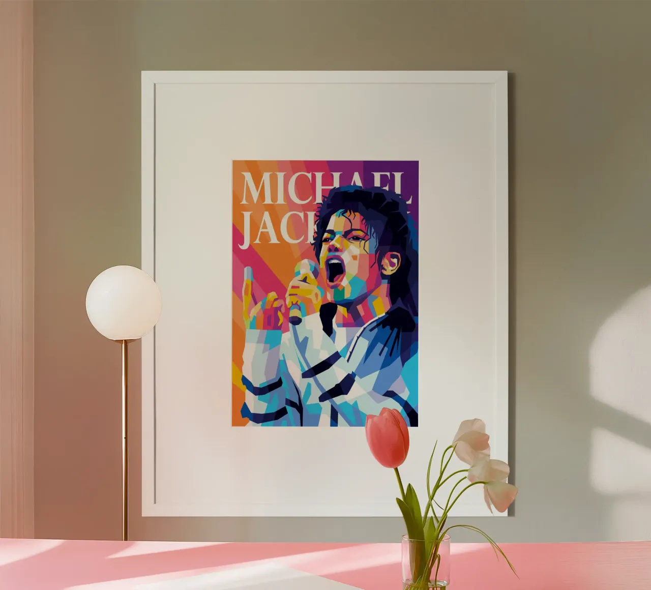 michael jackson poster con telaio in alluminio da WPAP MALANG
