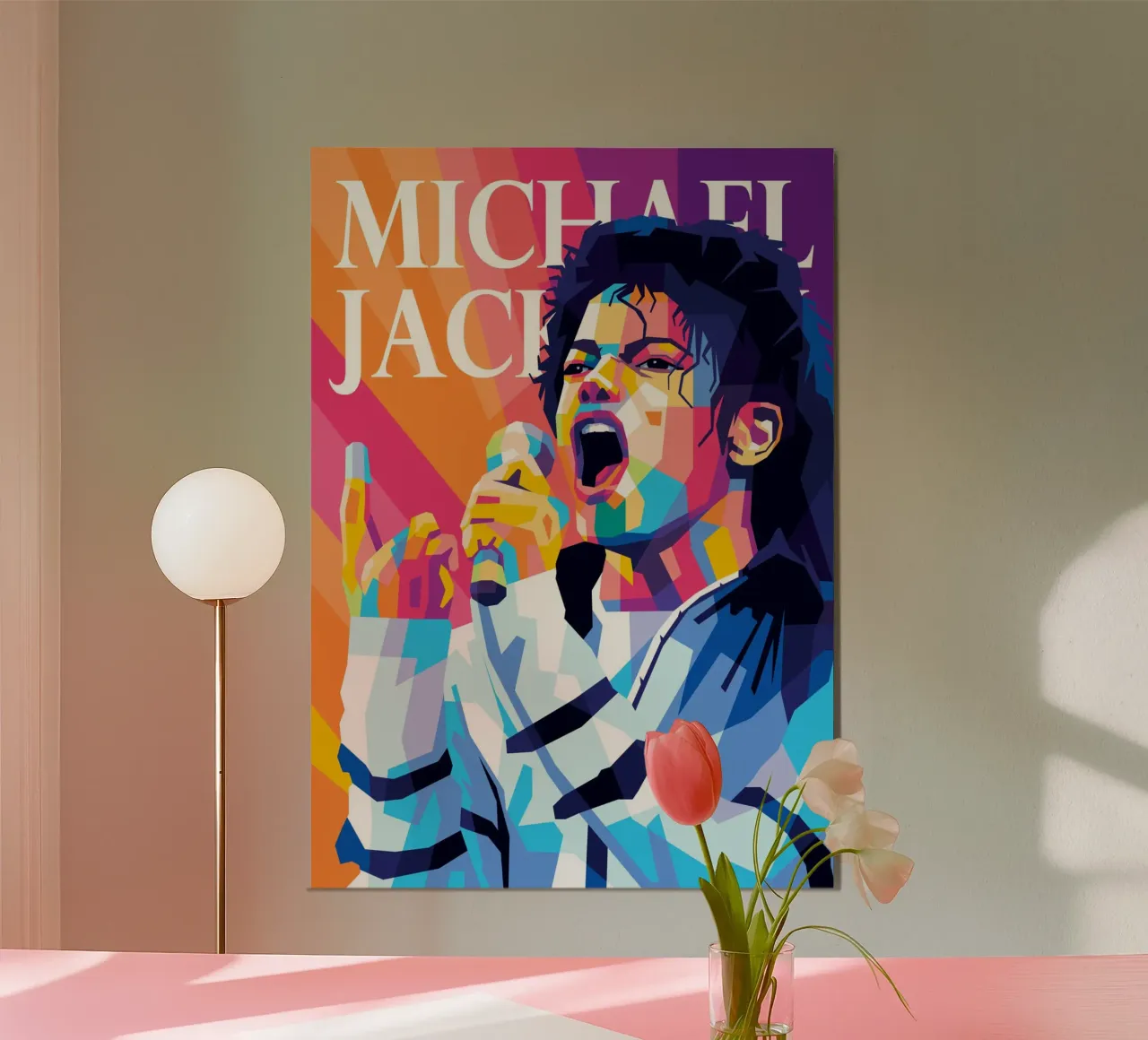 michael jackson poster con telaio in alluminio da WPAP MALANG
