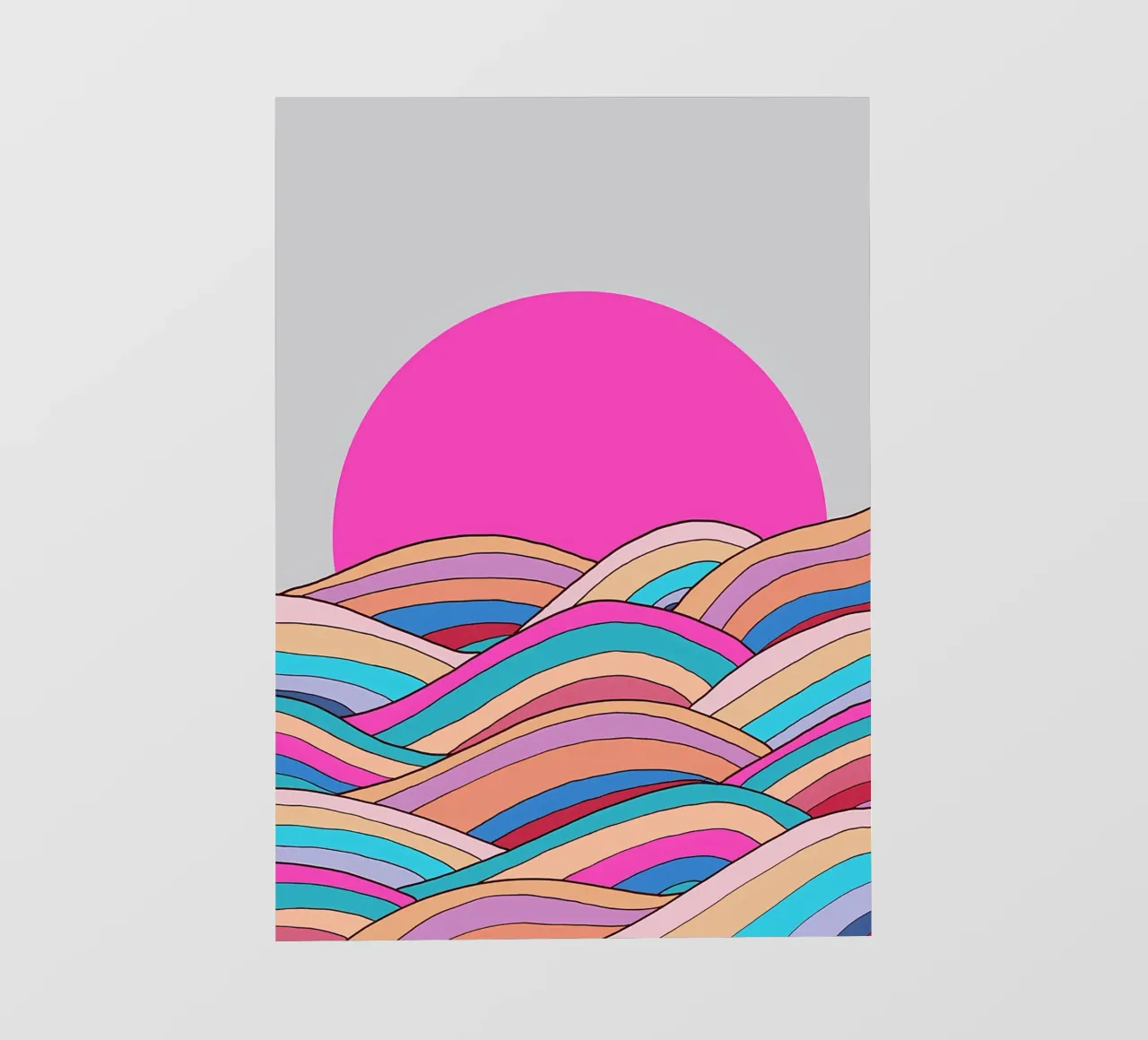 L'oceano colorato telo in pvc da James M Coyle