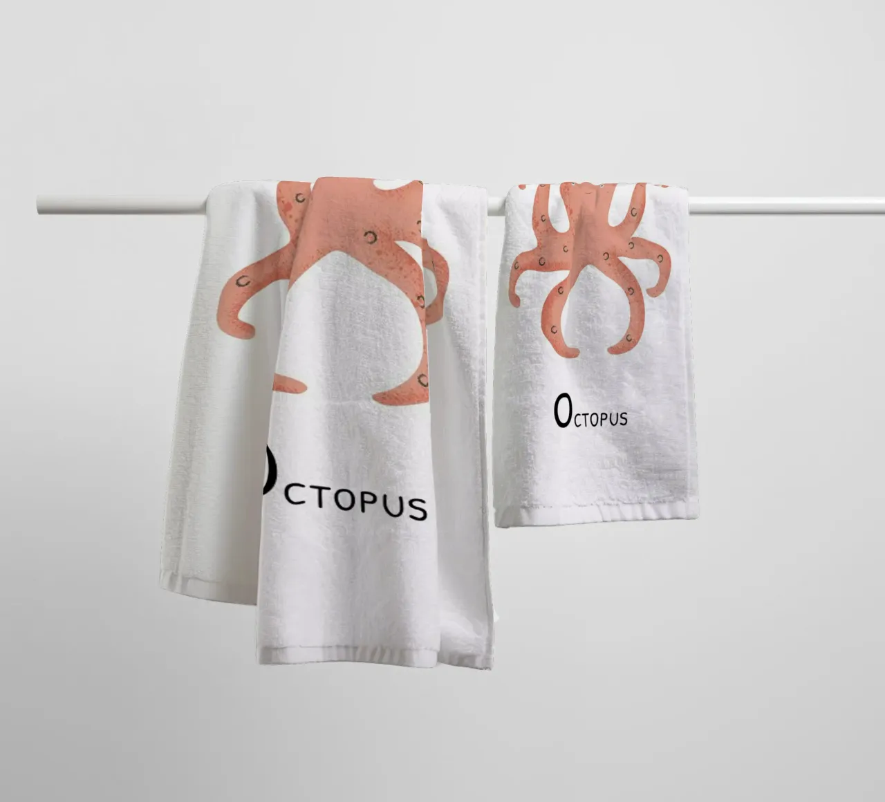 Octopus asciugamano da bagno da Little Flourishes