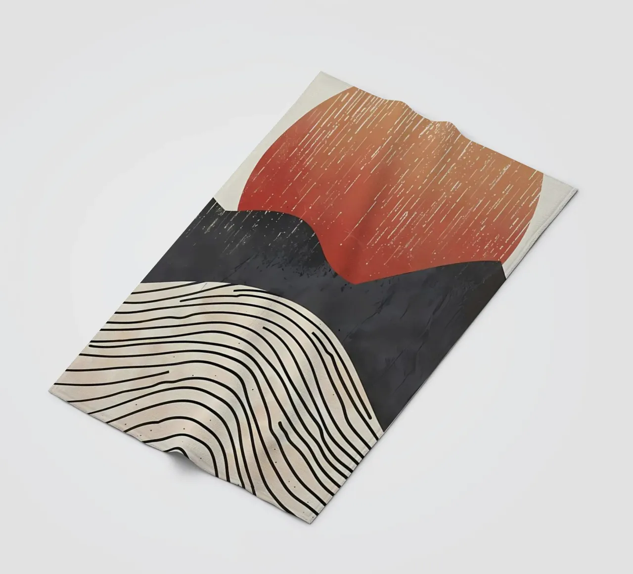 Cime del tramonto coperta in pile da James M Coyle