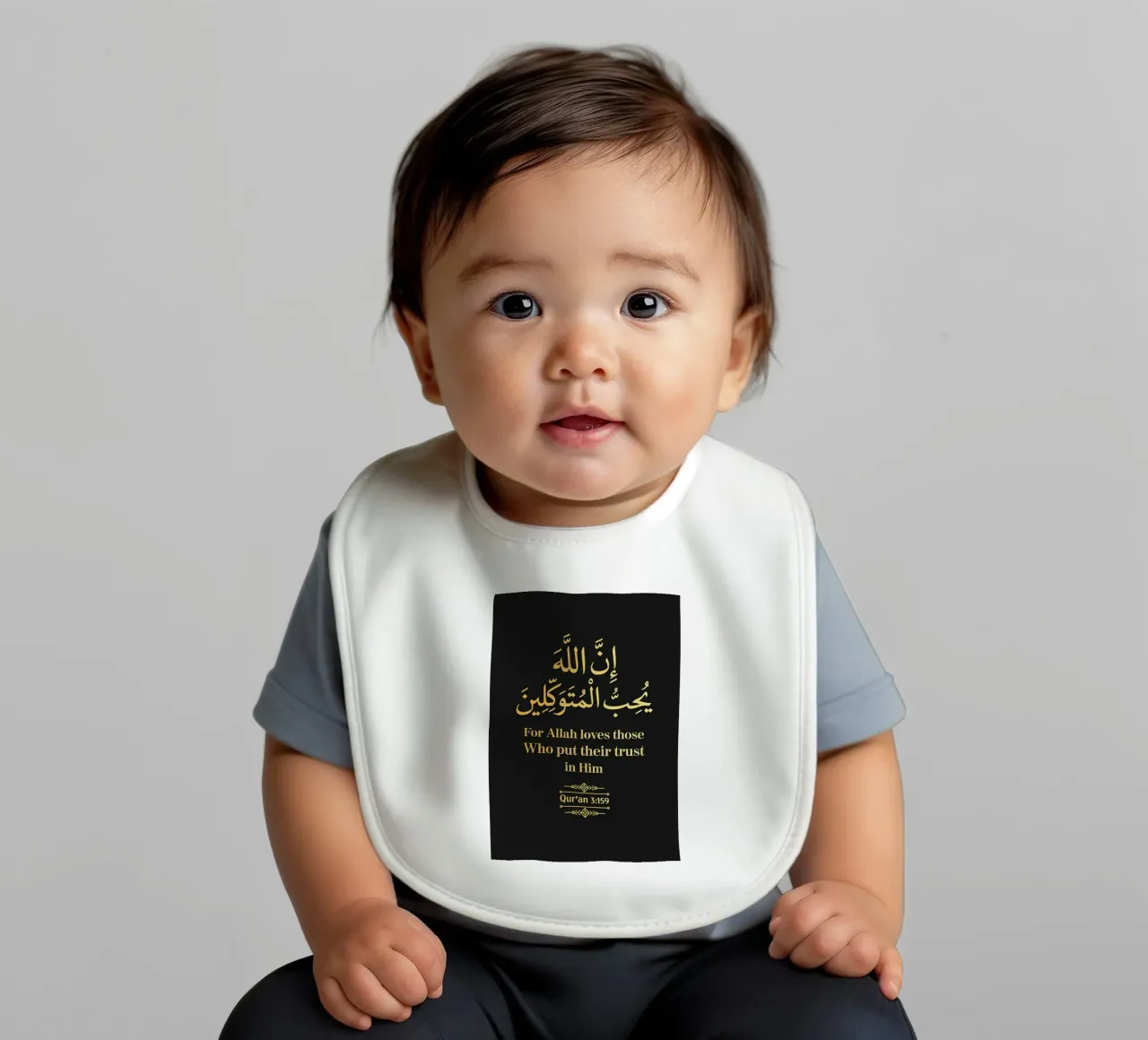 Surat Al Imran Versetto 159 bavaglino da Albert S Jacob