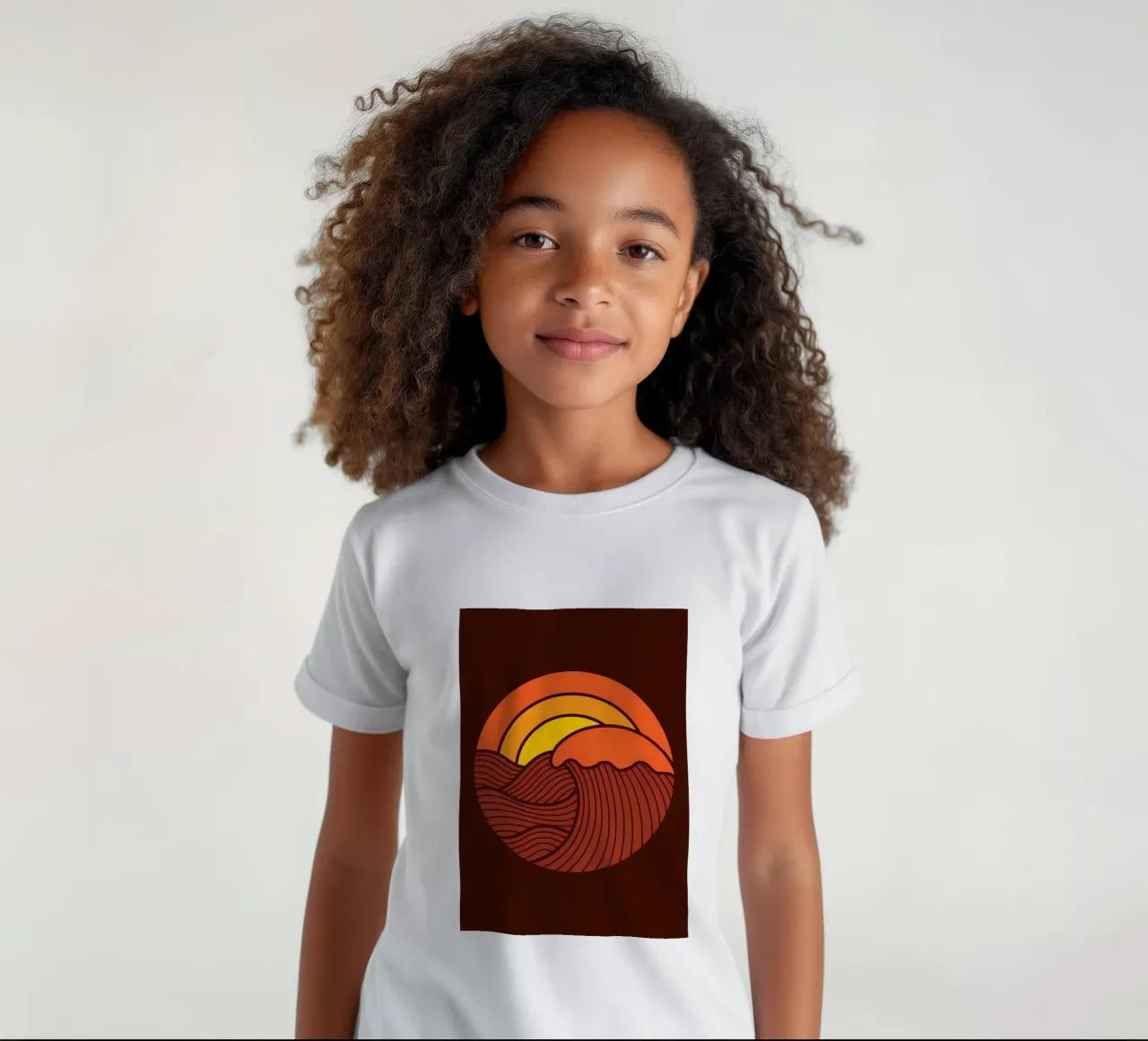 Sunset Circle t-shirt bambini da James M Coyle