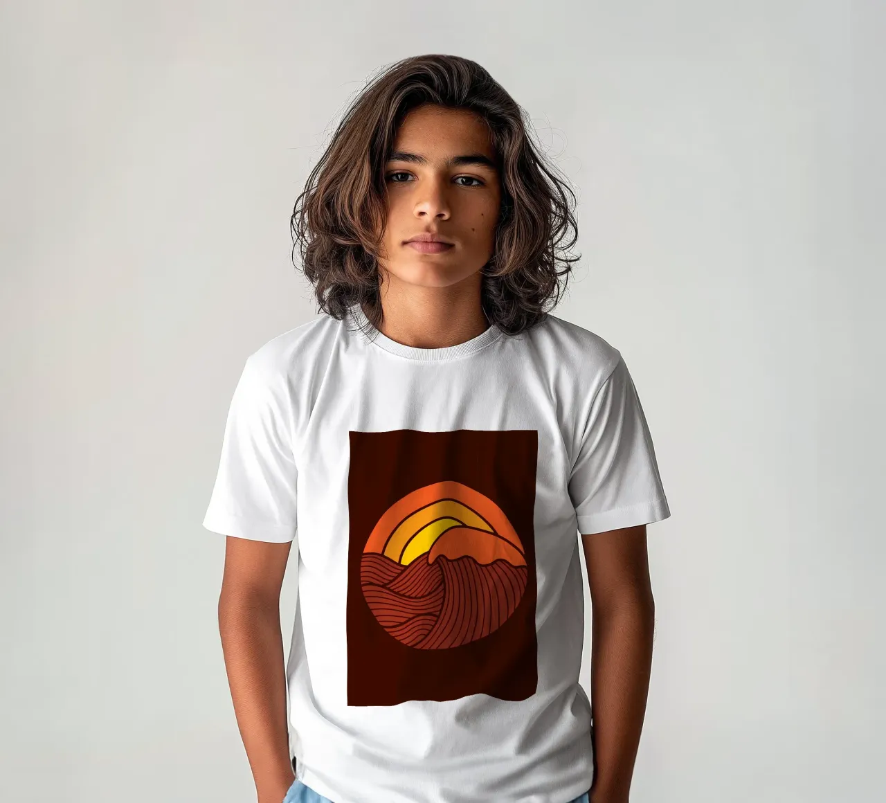 Sunset Circle t-shirt bambini da James M Coyle