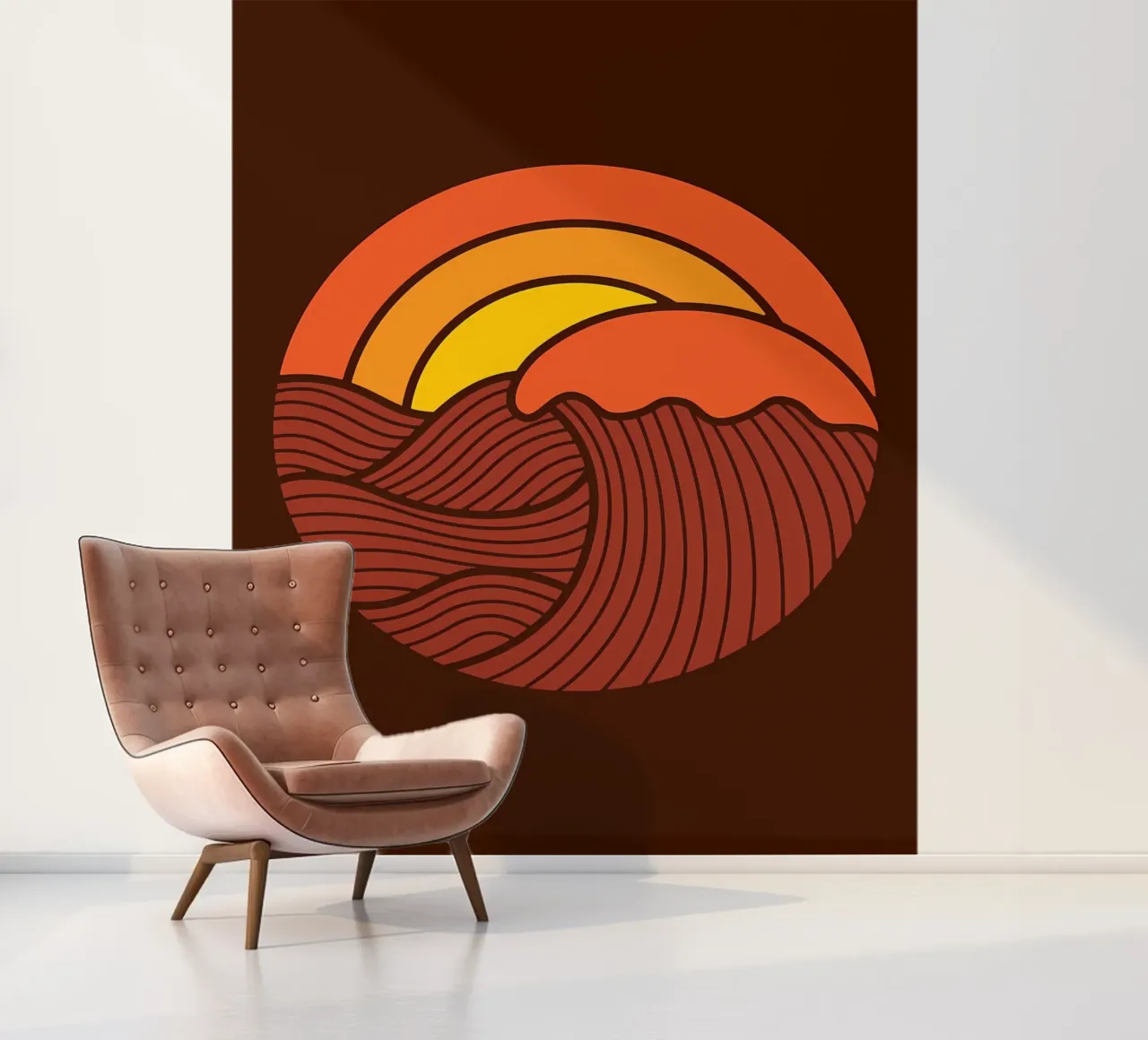 Zonsondergang Cirkel fotobehang van James M Coyle