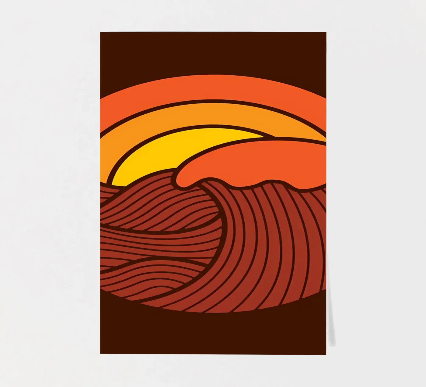Sunset Circle Stickerbogen von James M Coyle