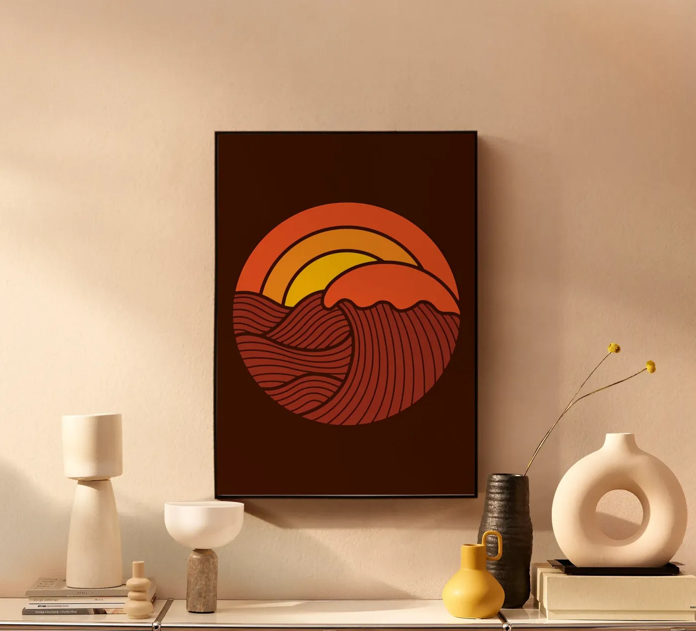Sunset Circle forex plate by James M Coyle