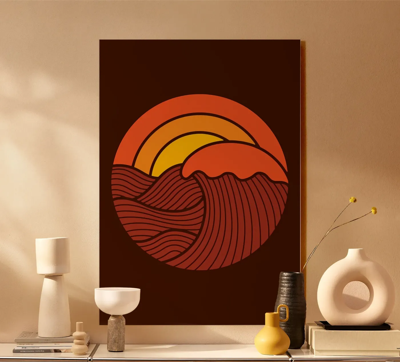 Sunset Circle forex plate by James M Coyle