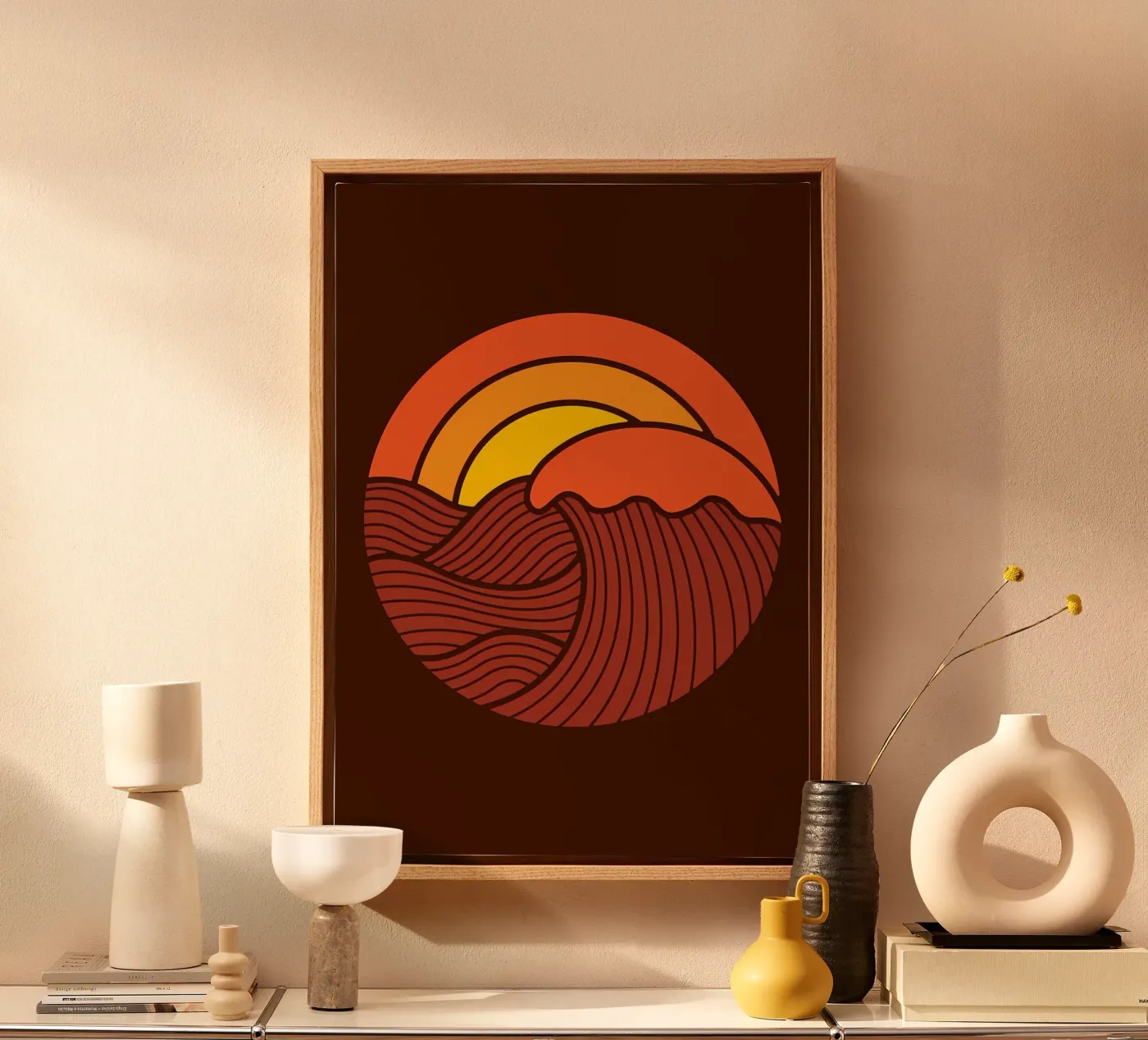 Sunset Circle canvas by James M Coyle
