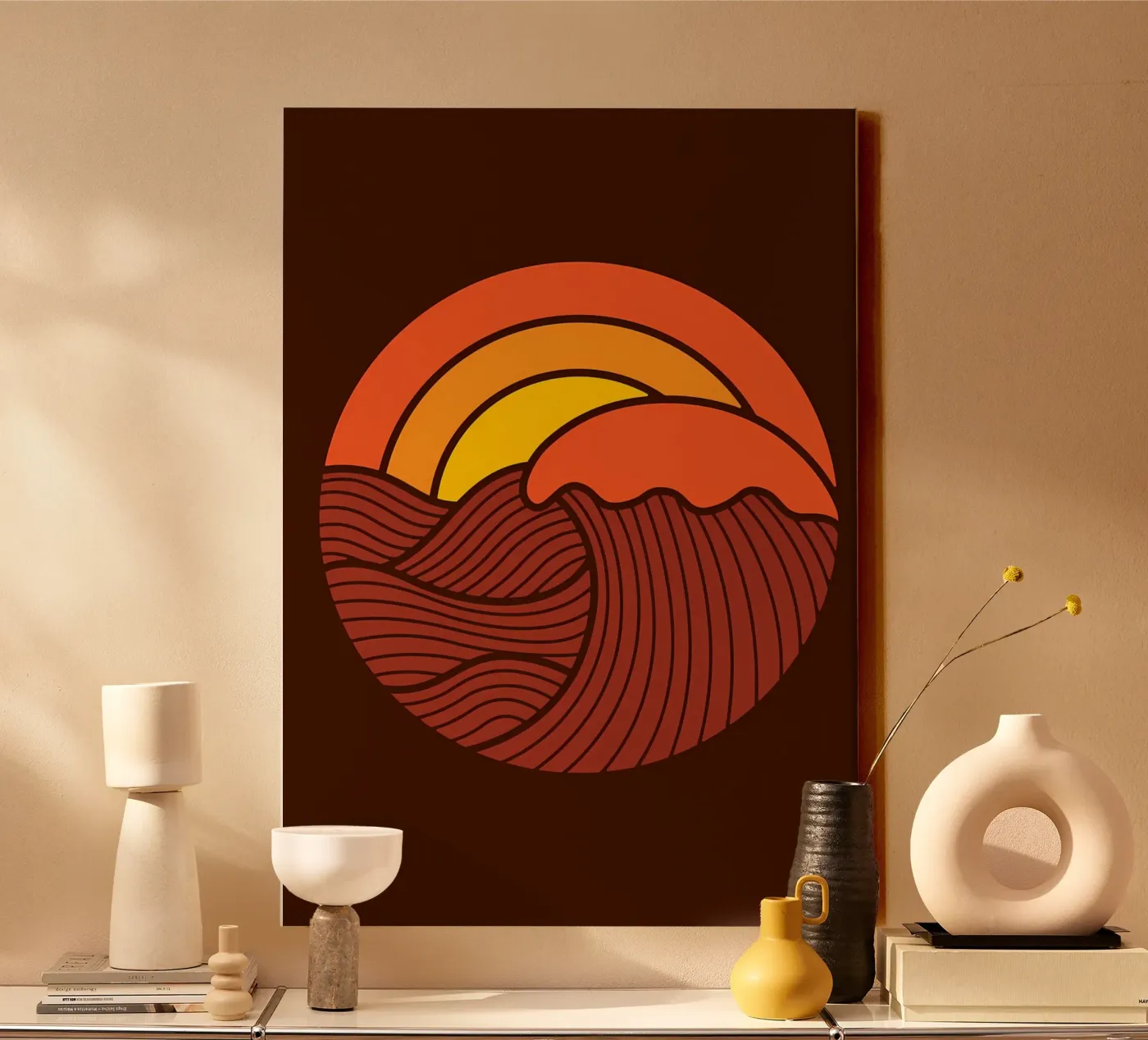 Sunset Circle canvas by James M Coyle