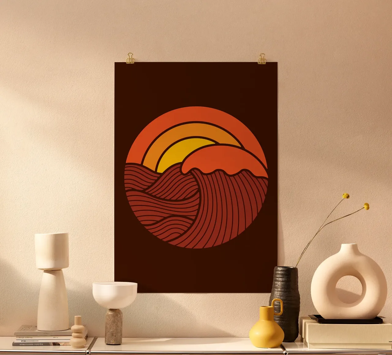 Sunset Circle poster by James M Coyle