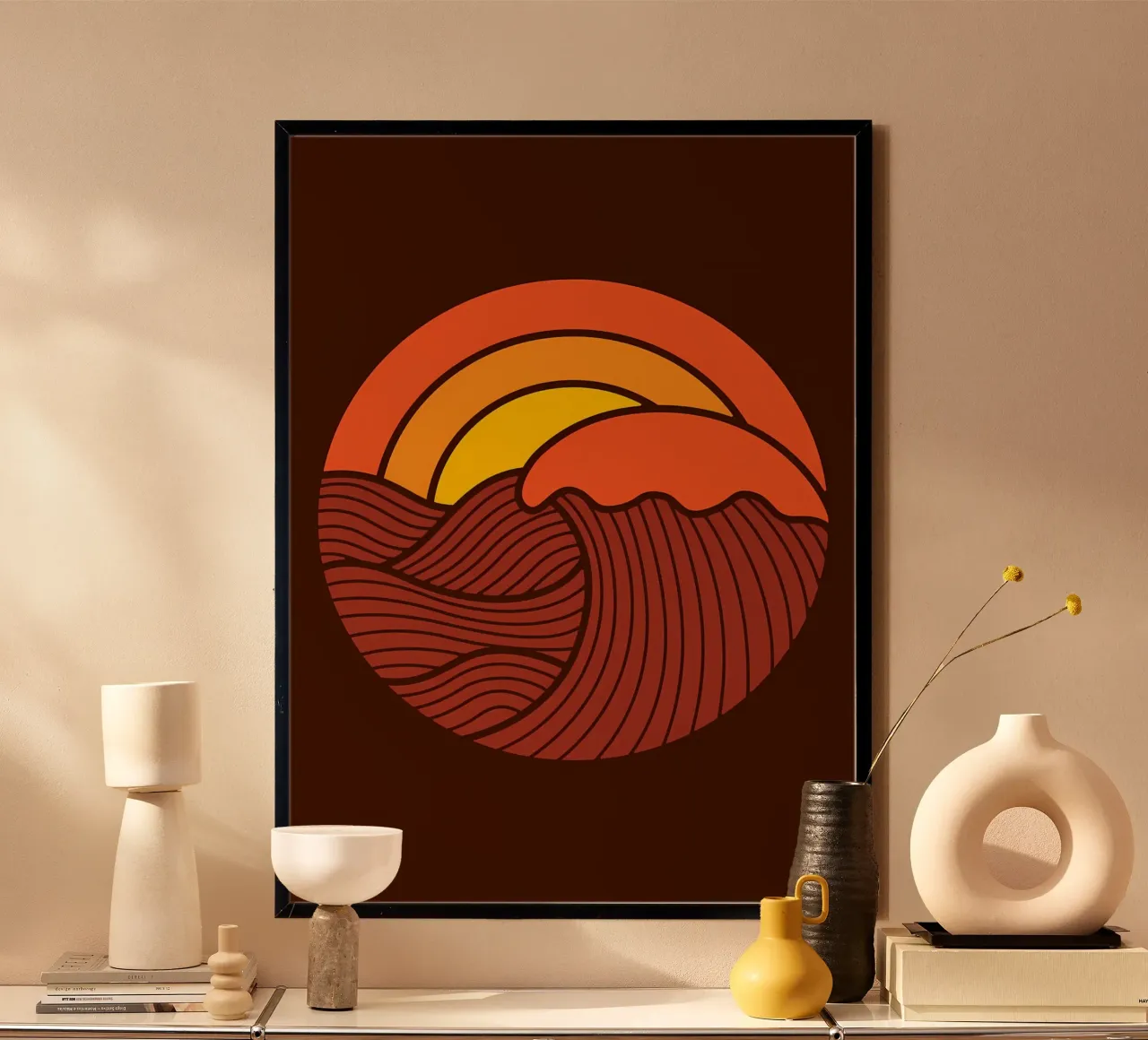 Sunset Circle poster by James M Coyle