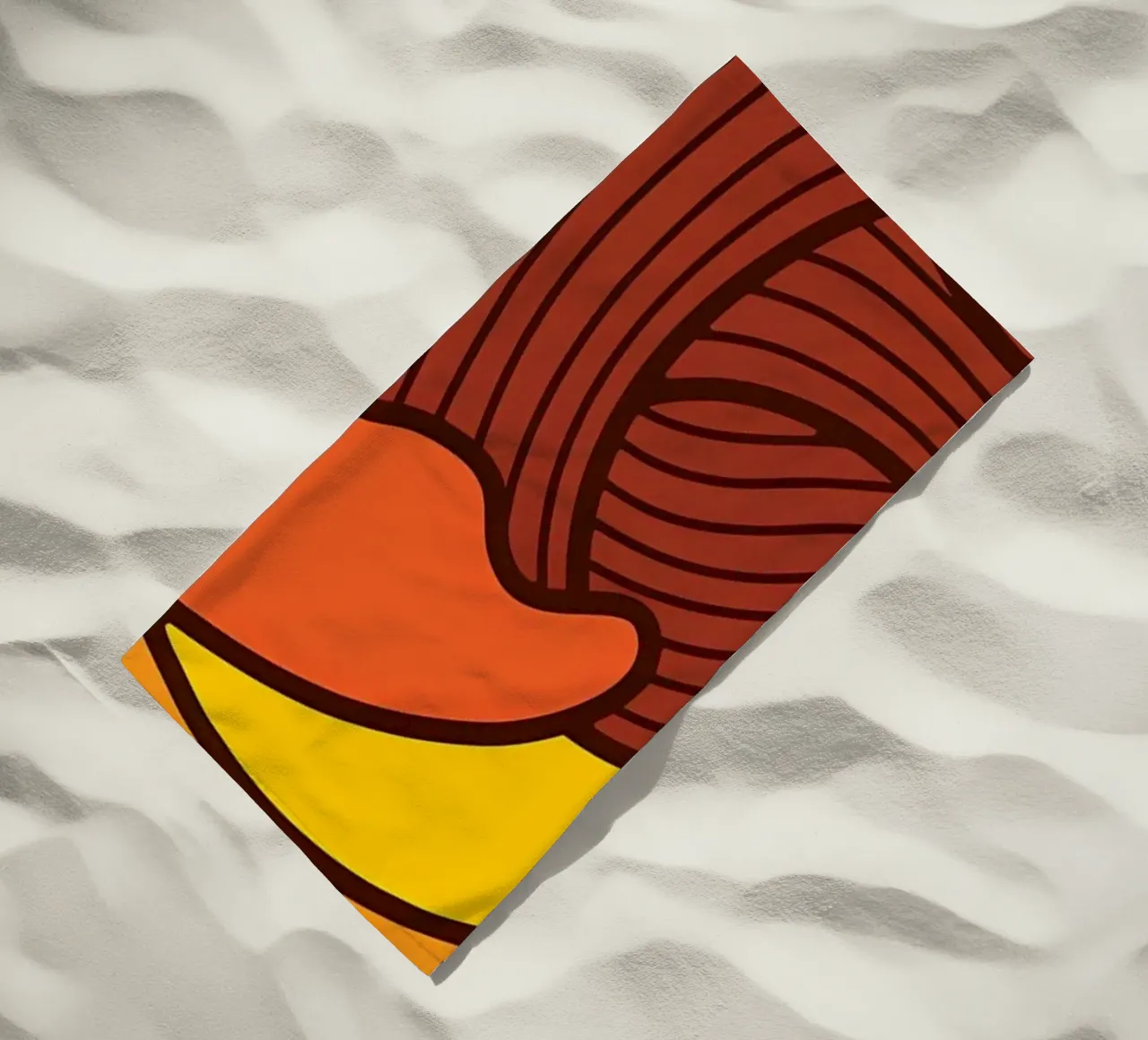 Sunset Circle beach towel by James M Coyle