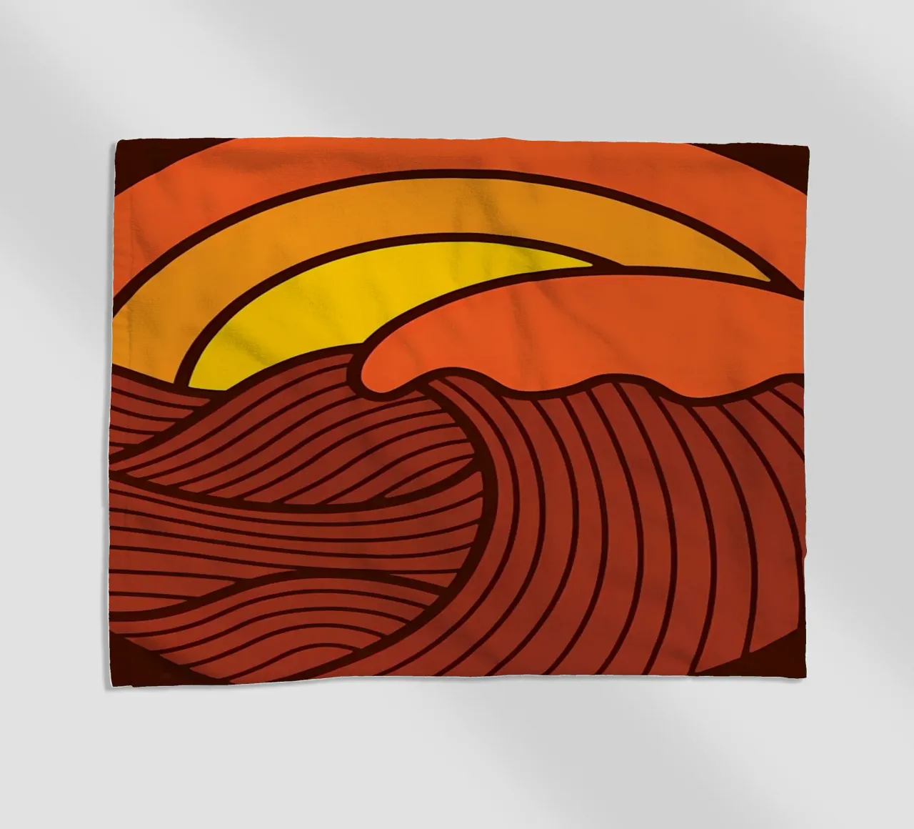 Sunset Circle beach towel by James M Coyle