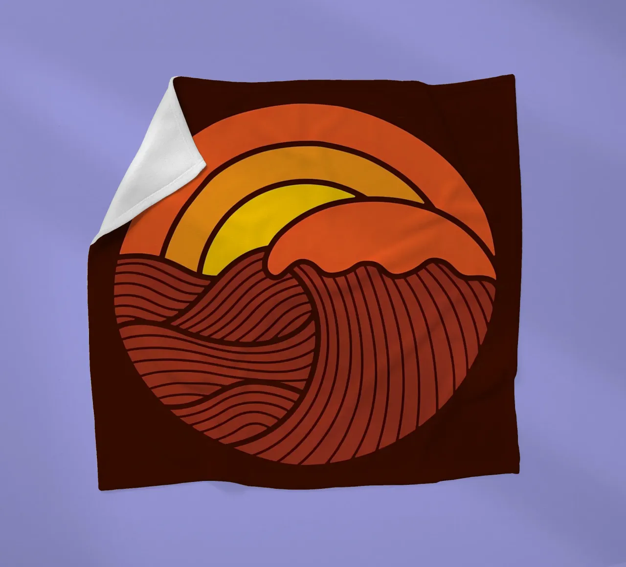 Sonnenuntergangskreis Fleecedecke von James M Coyle