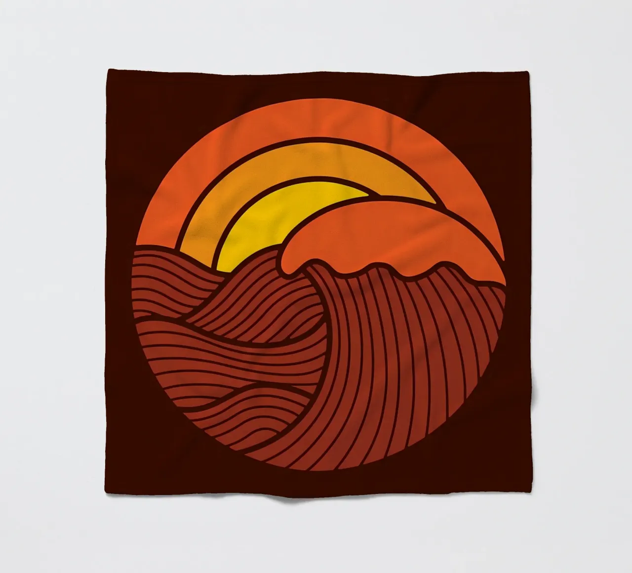 Sonnenuntergangskreis Fleecedecke von James M Coyle