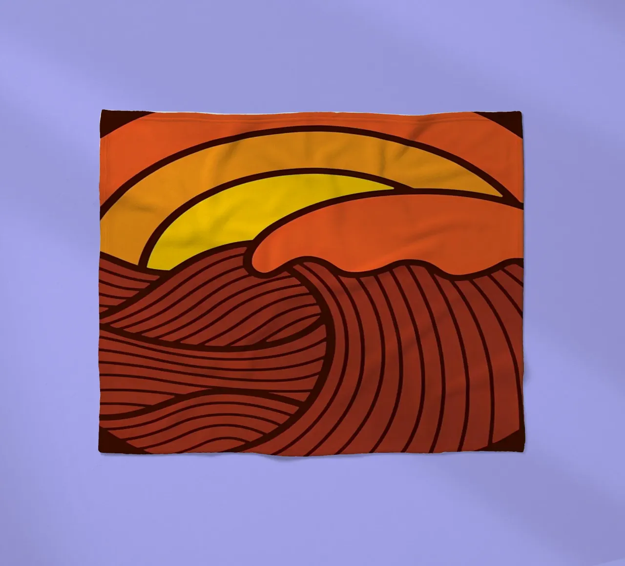 Sonnenuntergangskreis Fleecedecke von James M Coyle