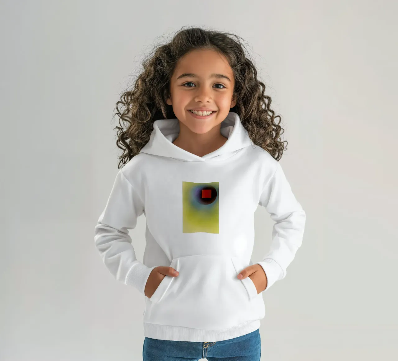 Kandinsky - Square in a Circle felpa bambino con cappuccio da ARTOTHEK