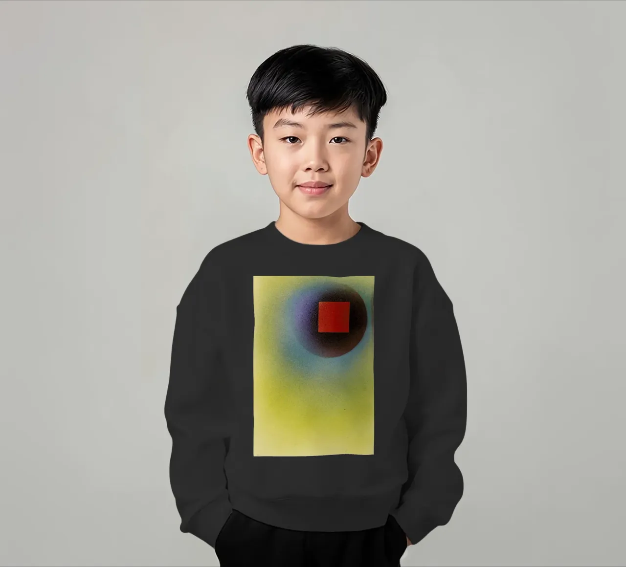 Kandinsky - Square in a Circle felpa bambino da ARTOTHEK