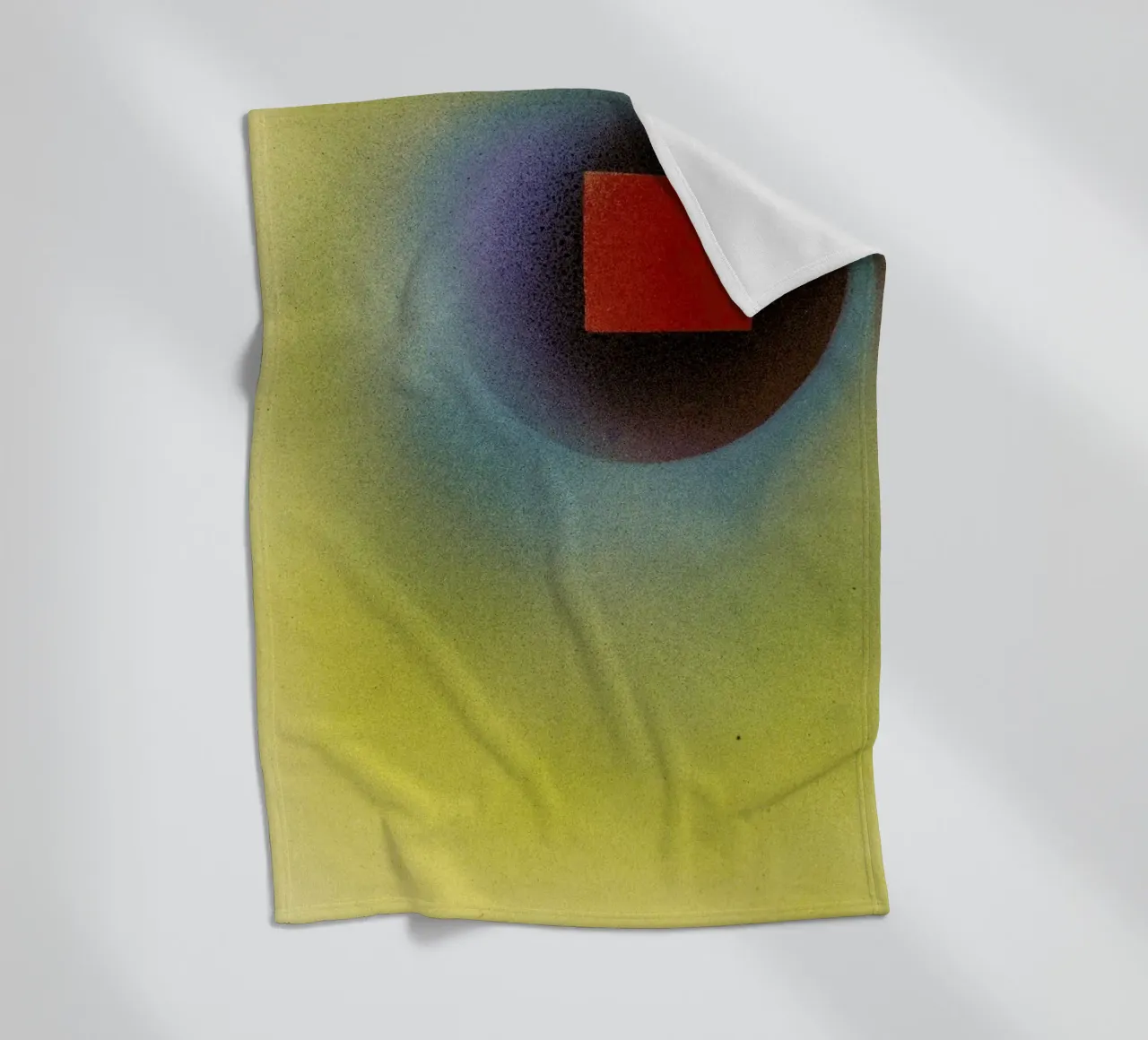 Kandinsky - Square in a Circle coperta in pile da ARTOTHEK