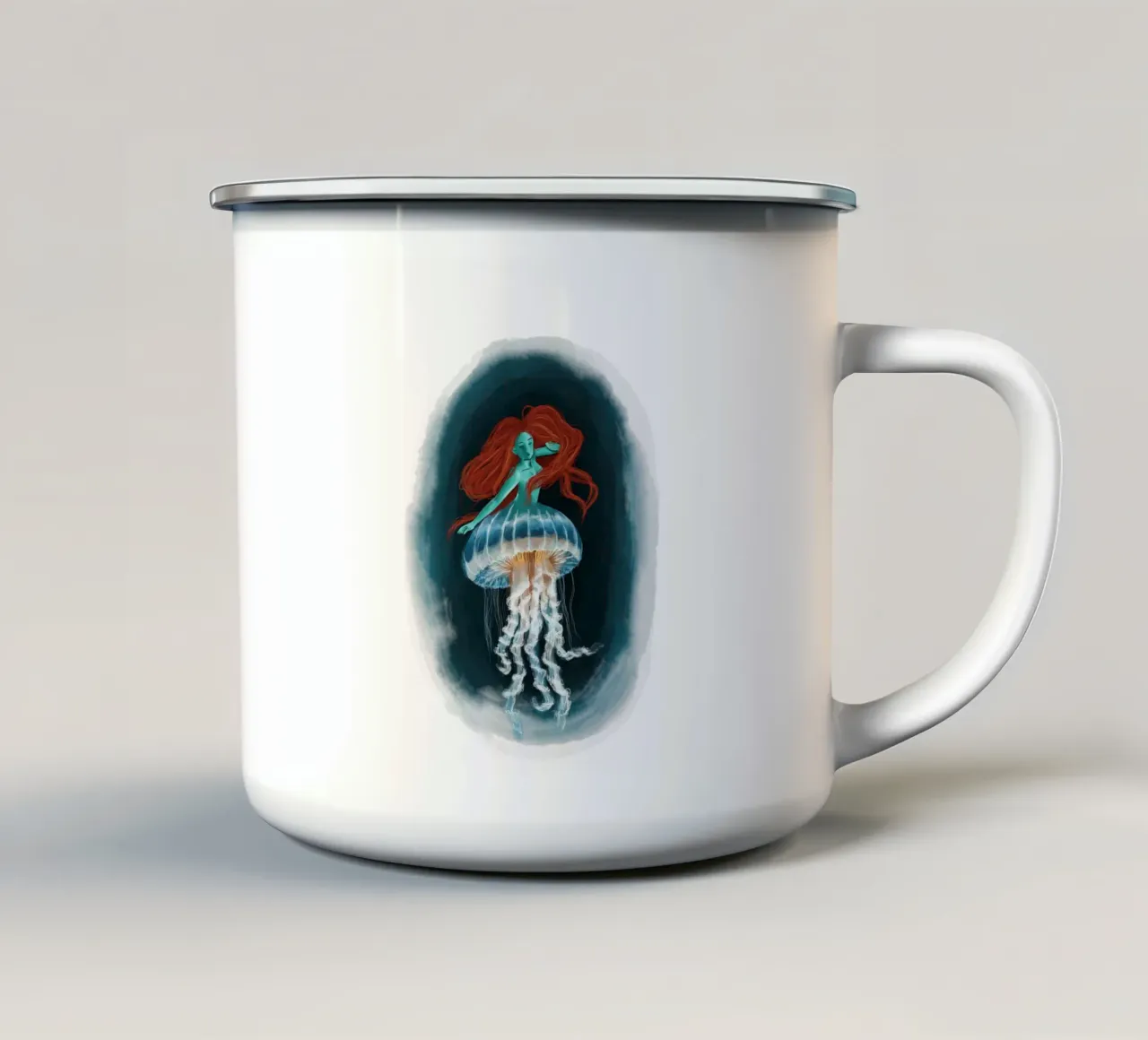 Medusa tazza in smalto da Klo~