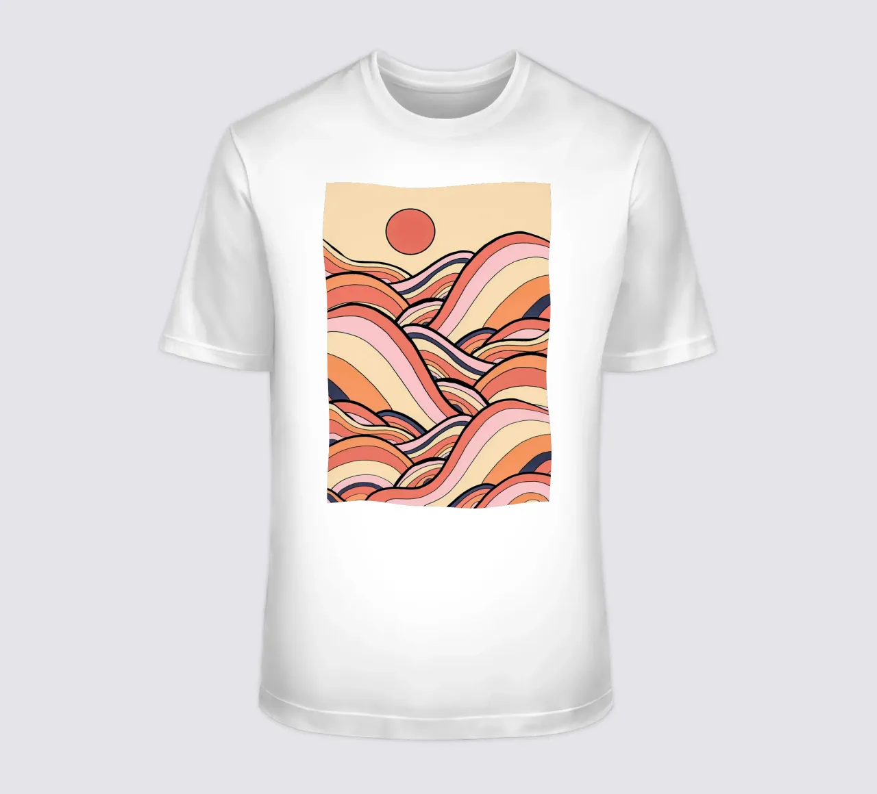 Hot spring waves t-shirt by James M Coyle