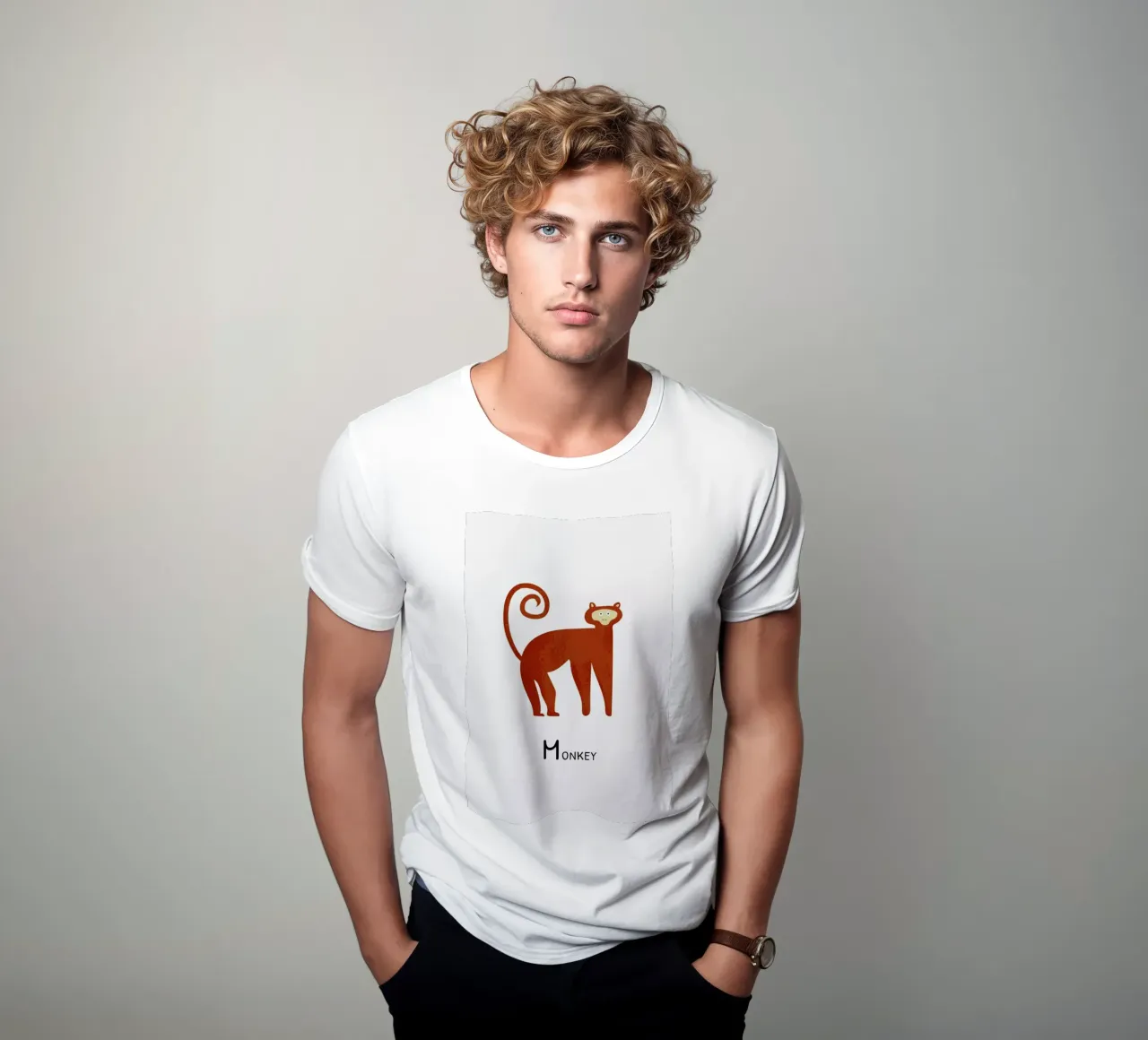 Monkey t-shirt da Little Flourishes