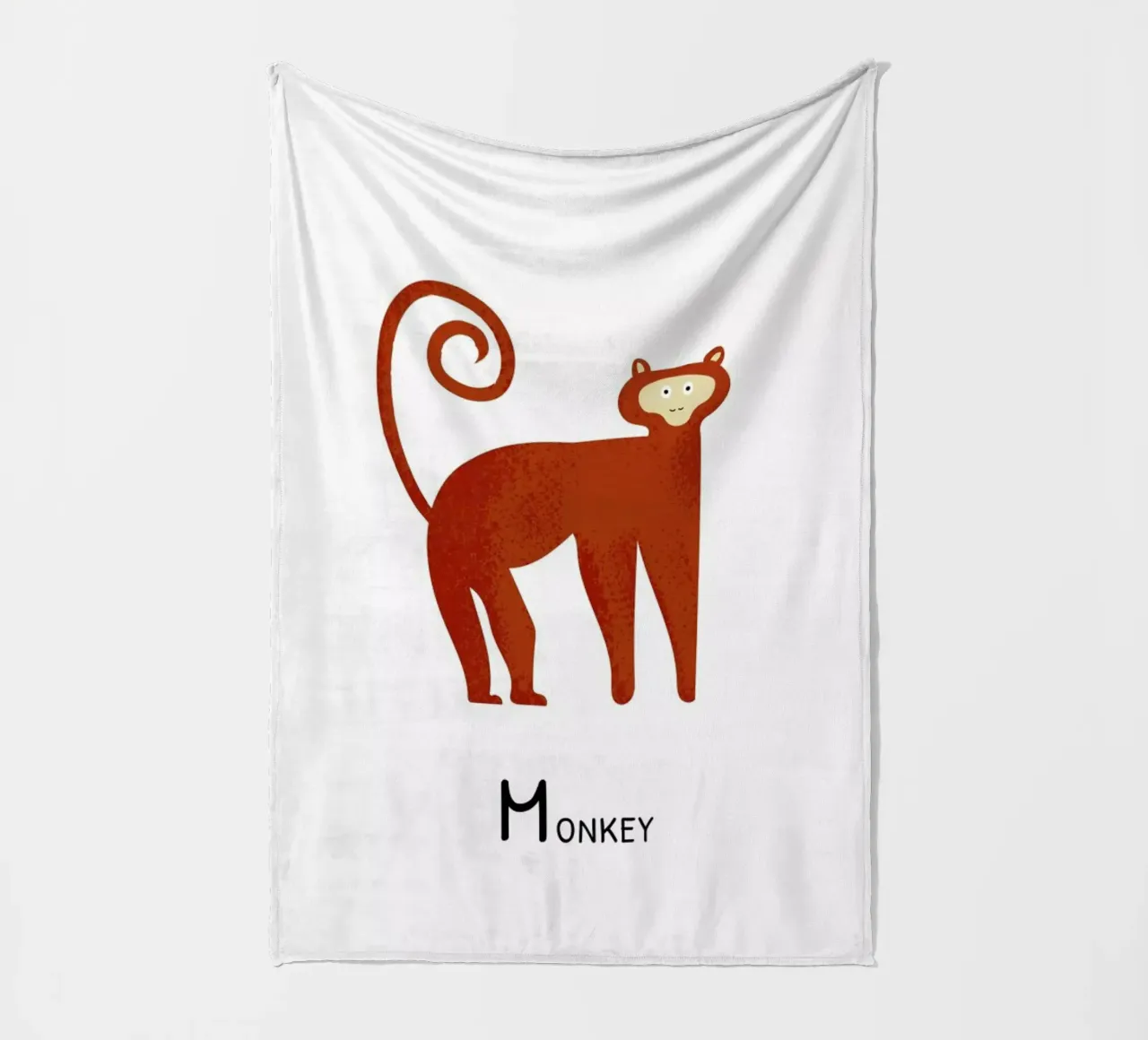 Monkey coperta in pile da Little Flourishes