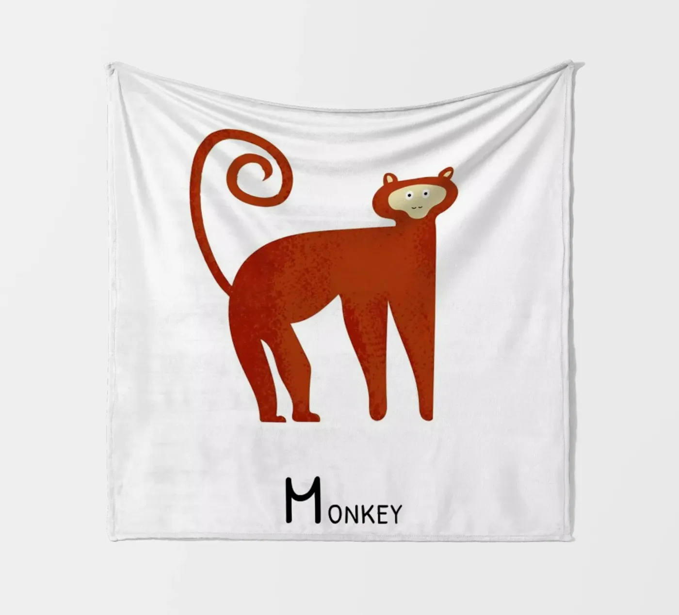 Monkey fleecedeken van Little Flourishes