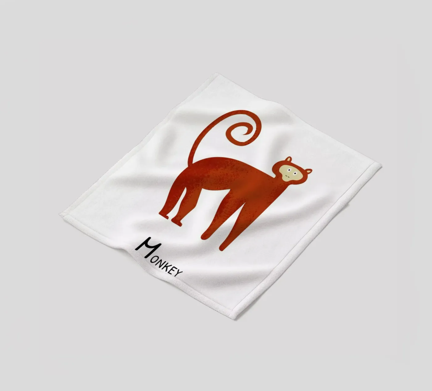Monkey Fleecedecke von Little Flourishes