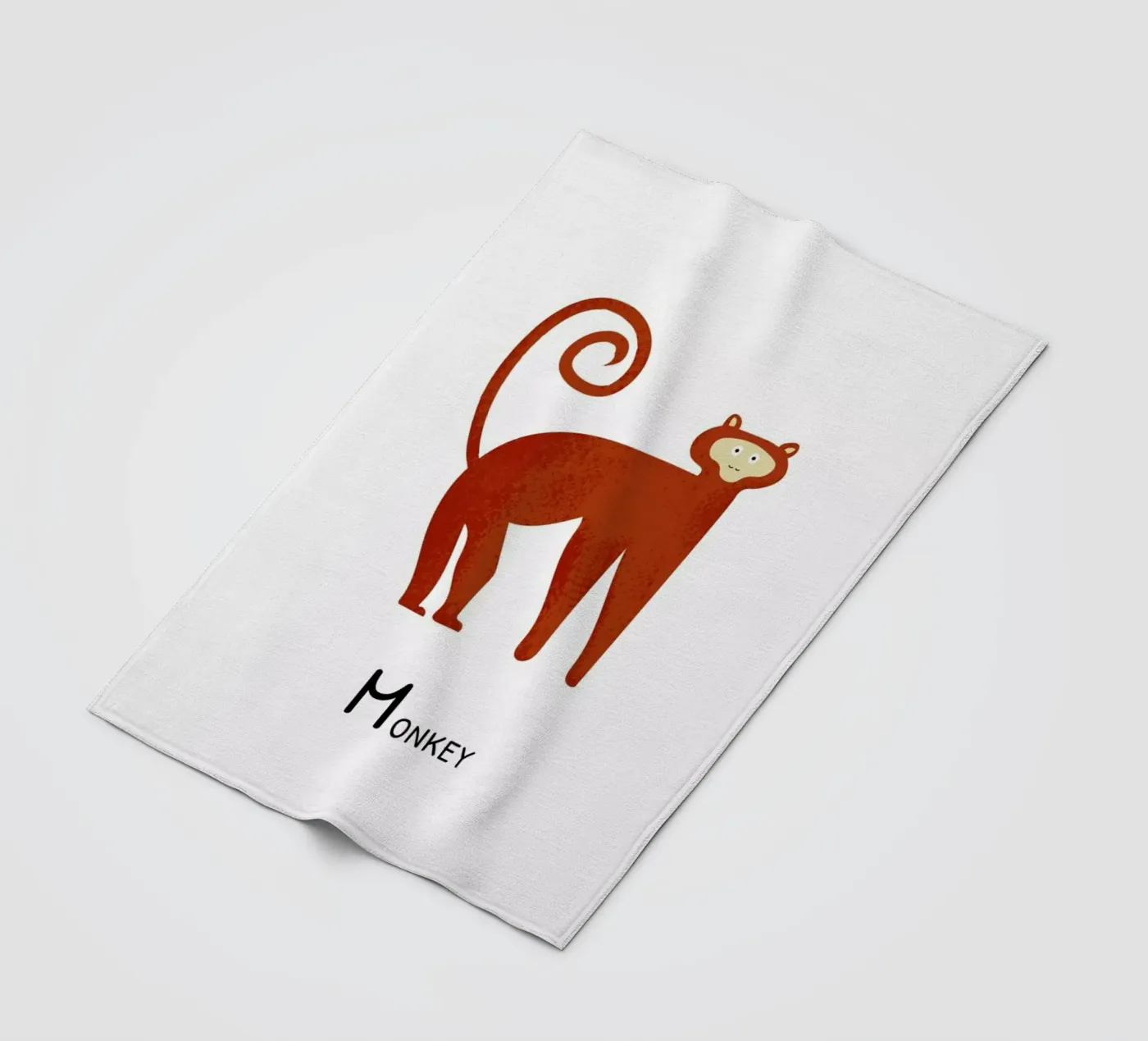 Monkey fleecedeken van Little Flourishes