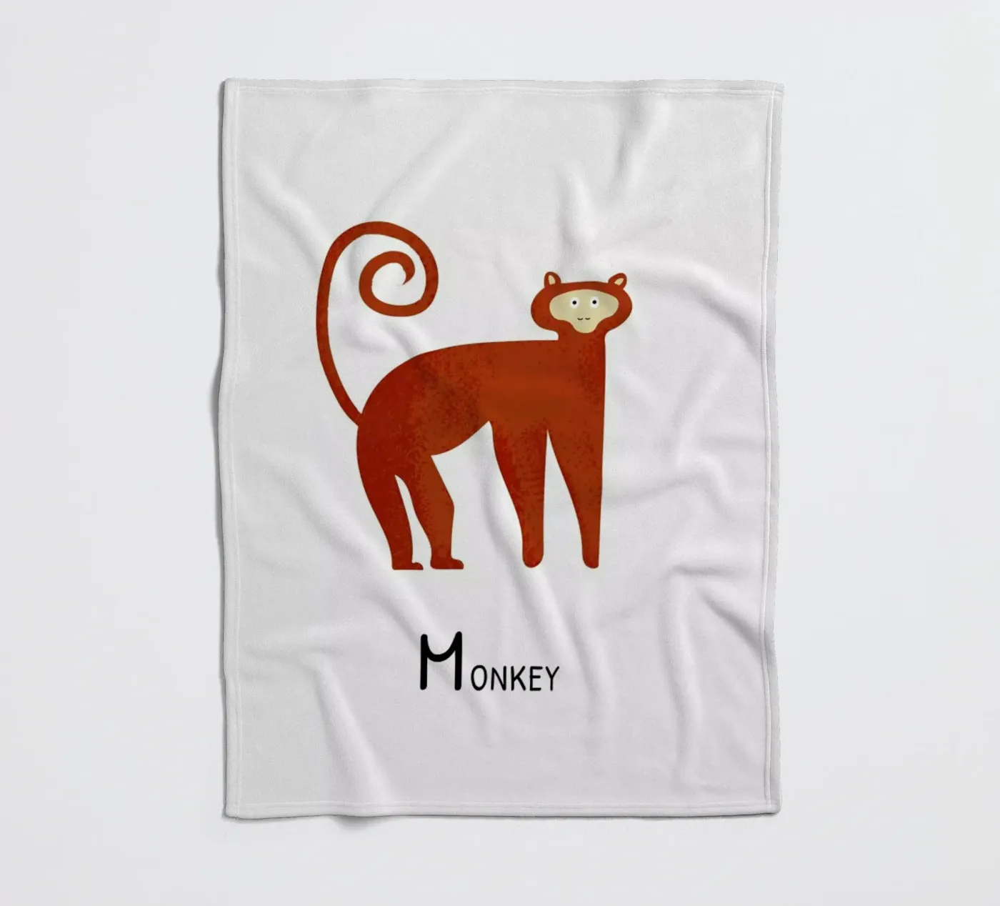 Monkey Fleecedecke von Little Flourishes