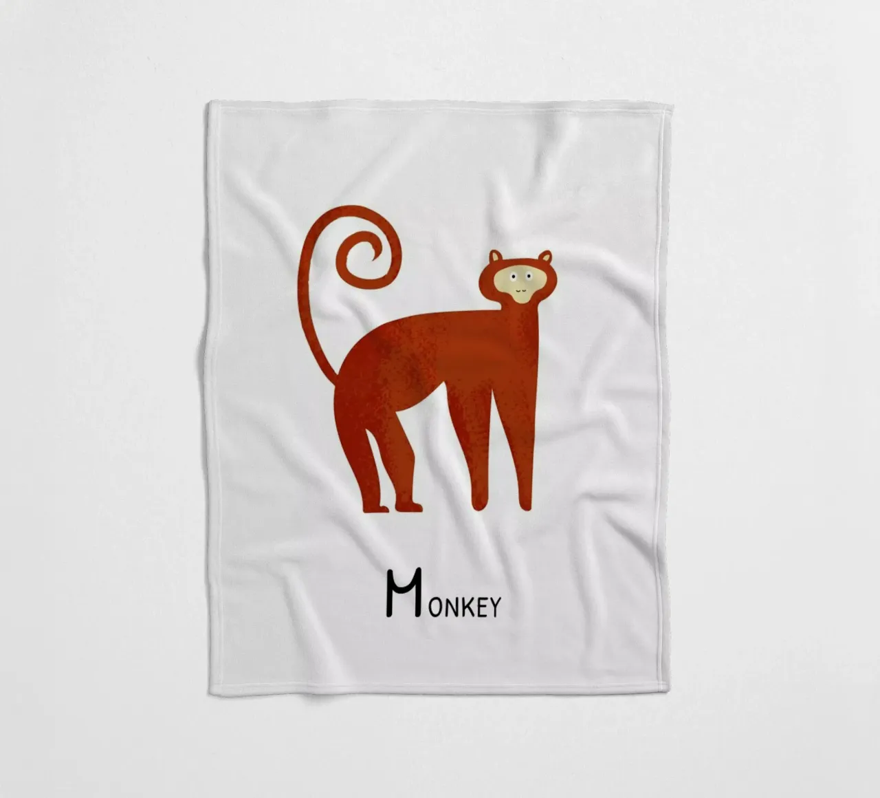 Monkey Fleecedecke von Little Flourishes