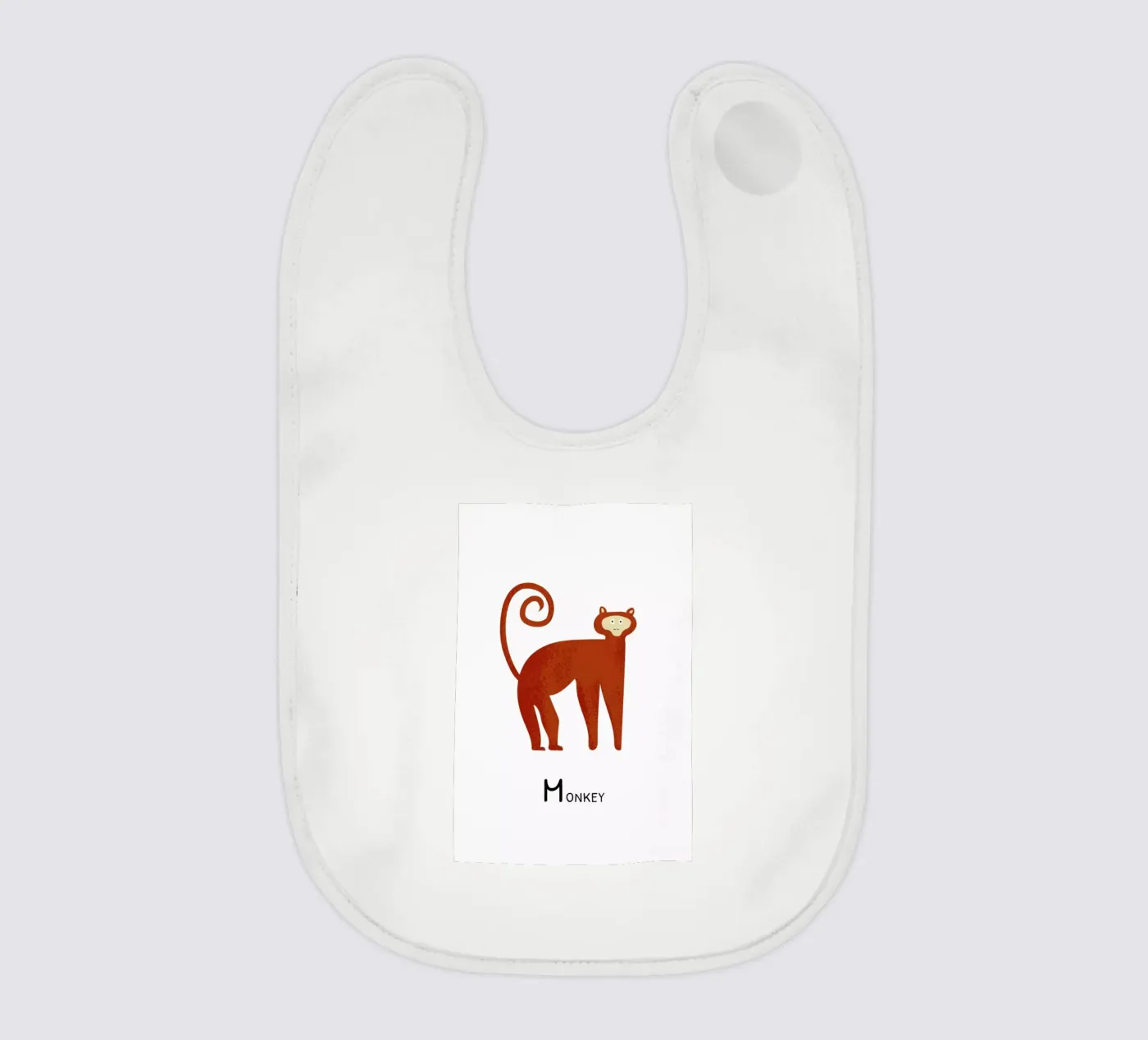 Monkey baby slabbetje van Little Flourishes