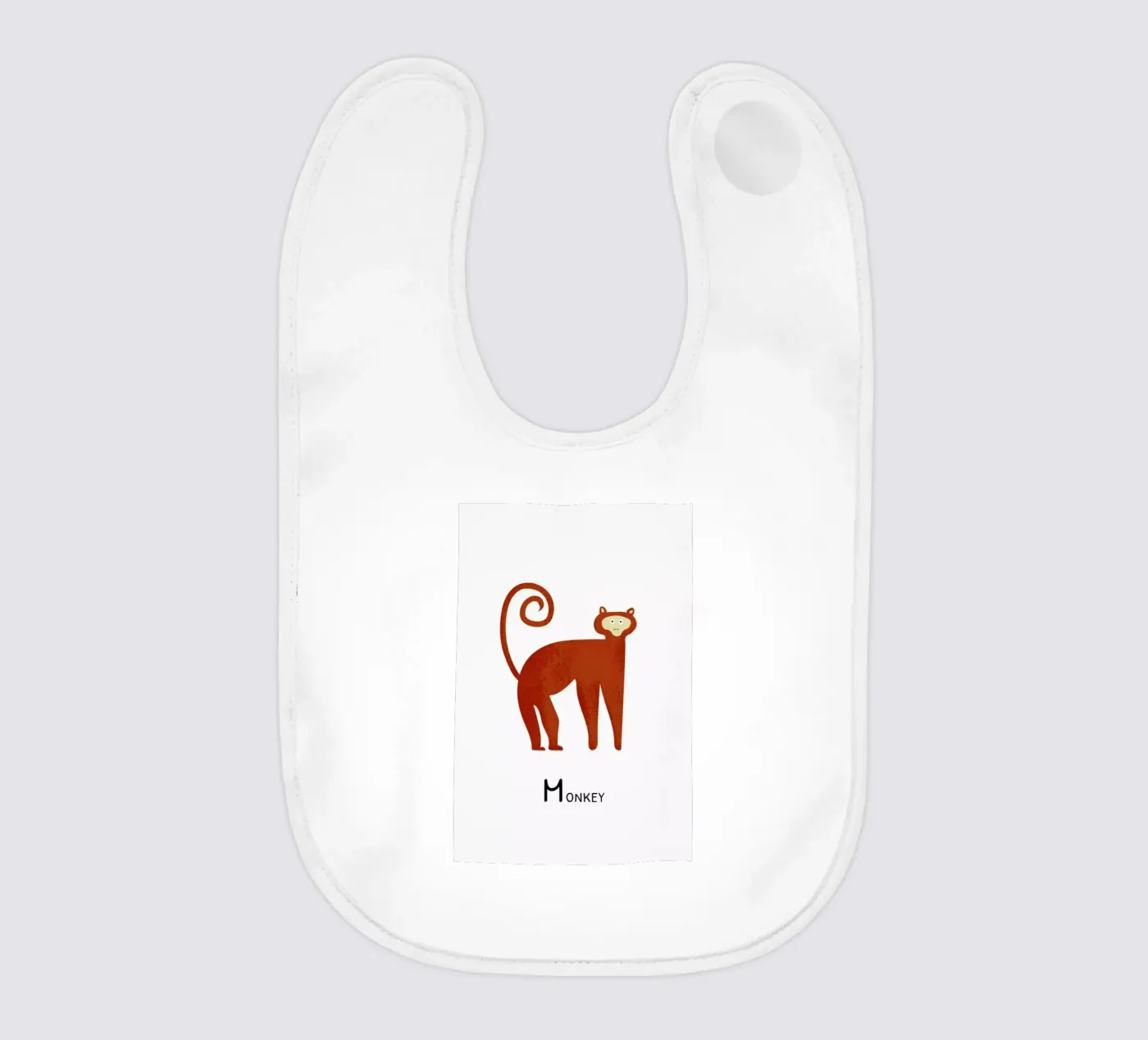 Monkey baby slabbetje van Little Flourishes