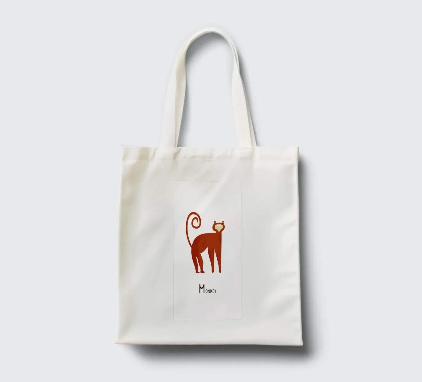Monkey tote bag by Little Flourishes