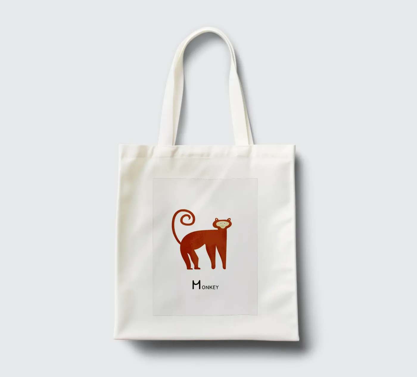 Monkey tote bag by Little Flourishes