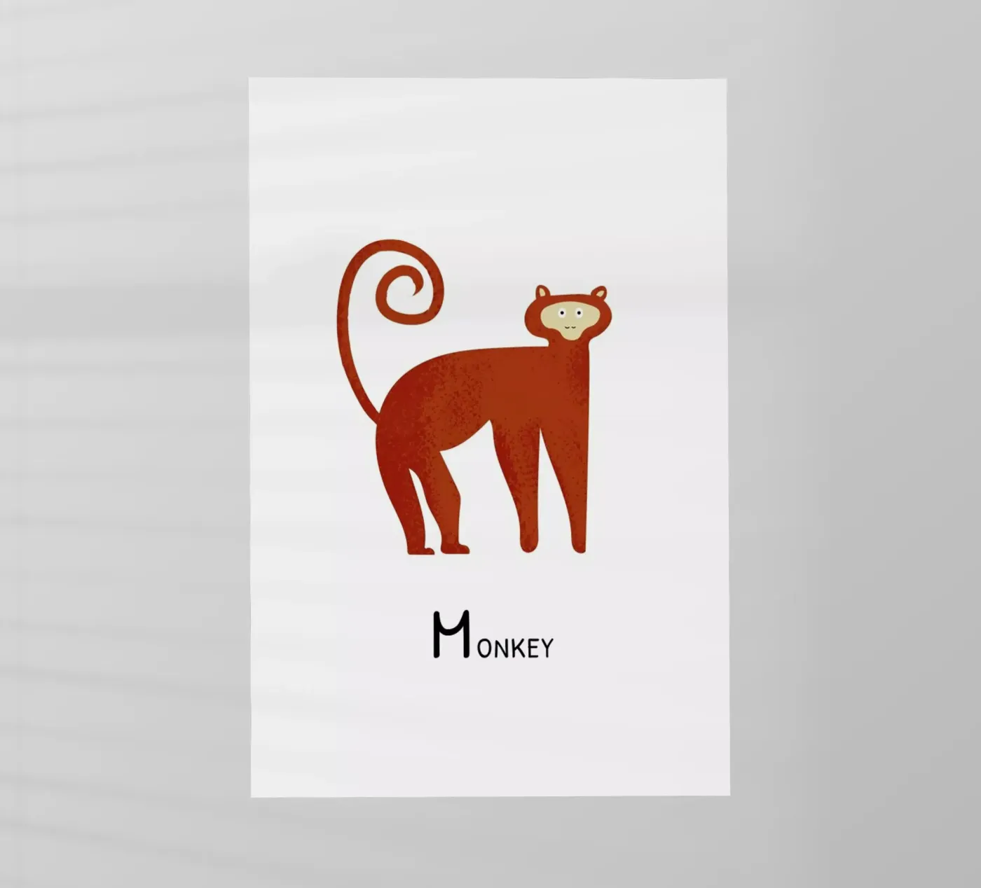 Monkey Backlit Folie von Little Flourishes
